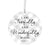 Wooden Baptism Hanging Ornament Gift for Godchild - I Am Fearfully and Wonderfully - LifeSong Milestones