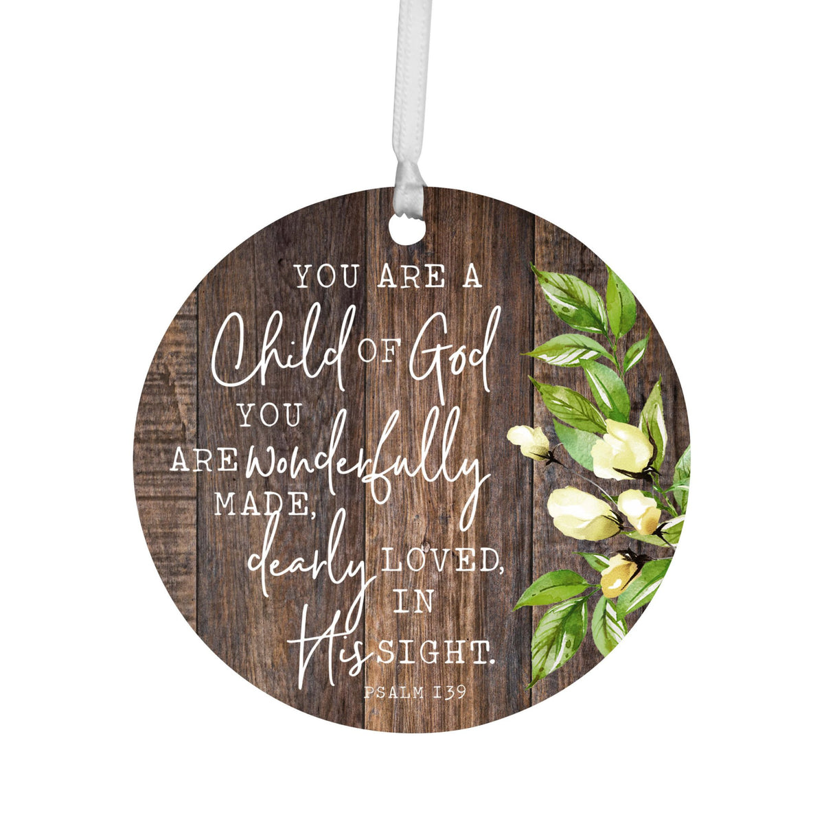 Wooden Baptism Hanging Ornament Gift for Godchild - You Are A Child Of God - LifeSong Milestones