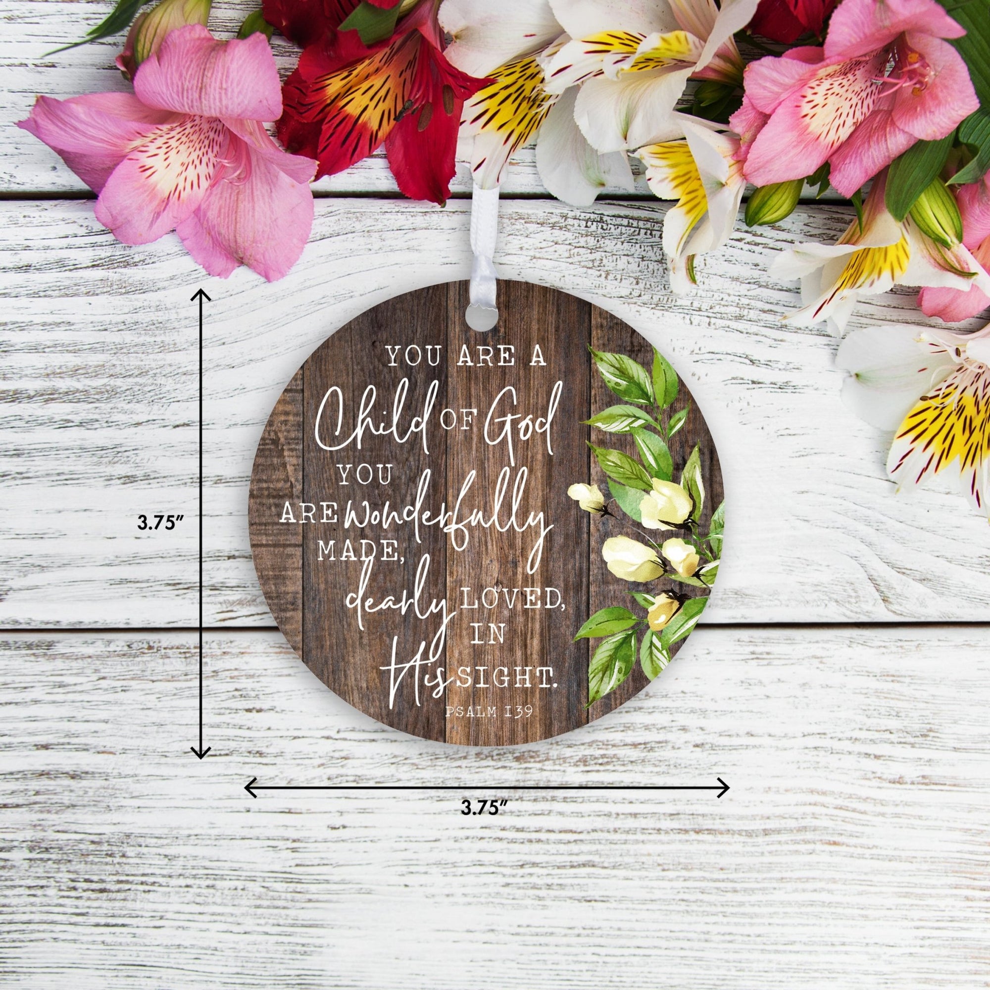 Wooden Baptism Hanging Ornament Gift for Godchild - You Are A Child Of God - LifeSong Milestones