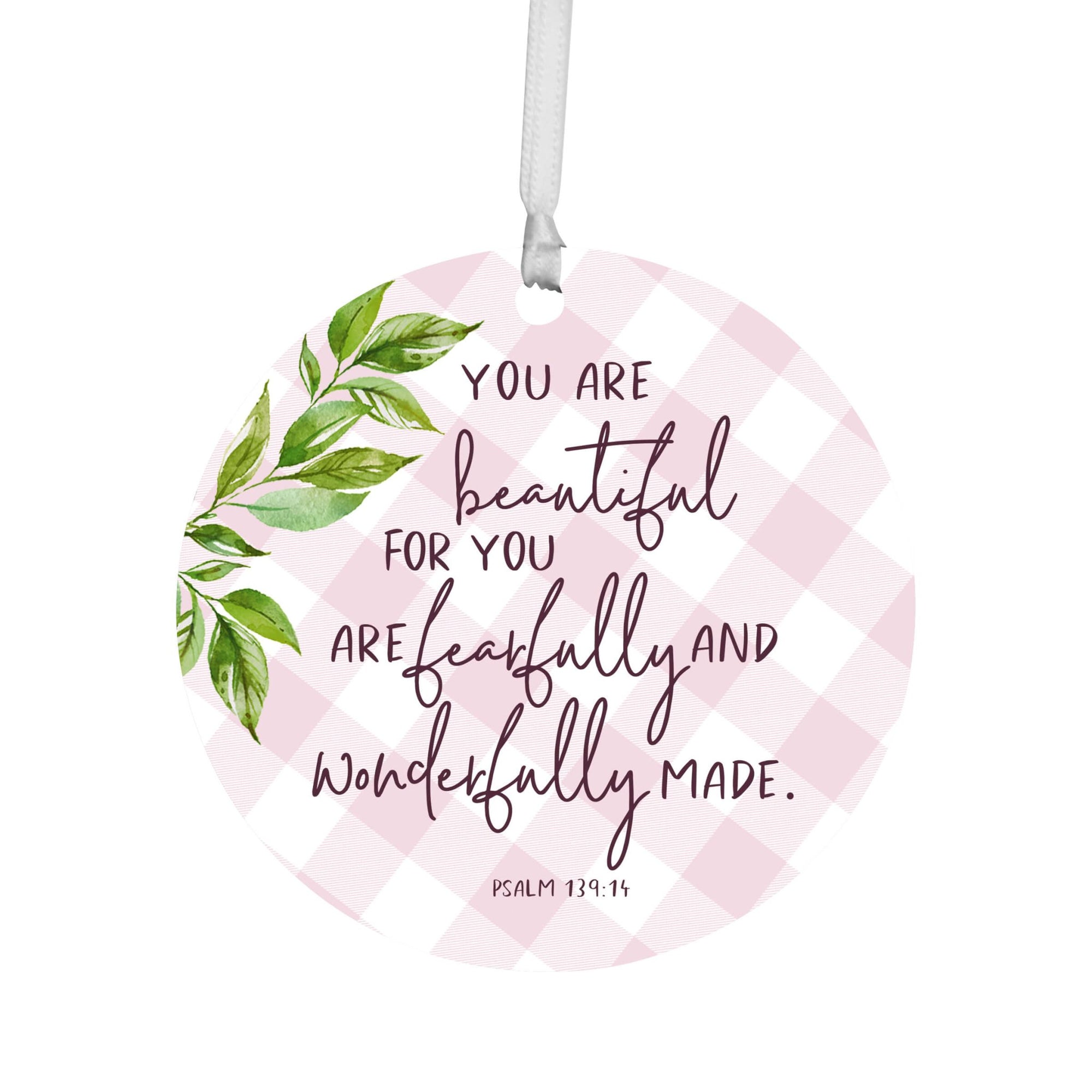 Wooden Baptism Hanging Ornament Gift for Godchild - You Are Beautiful - LifeSong Milestones