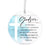 Wooden Baptism Hanging Ornament Gift for Godson - On This Day I Stand To Say - LifeSong Milestones