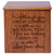 Decorative Memorial Tabletop Wooden Urn Box for Human Ashes