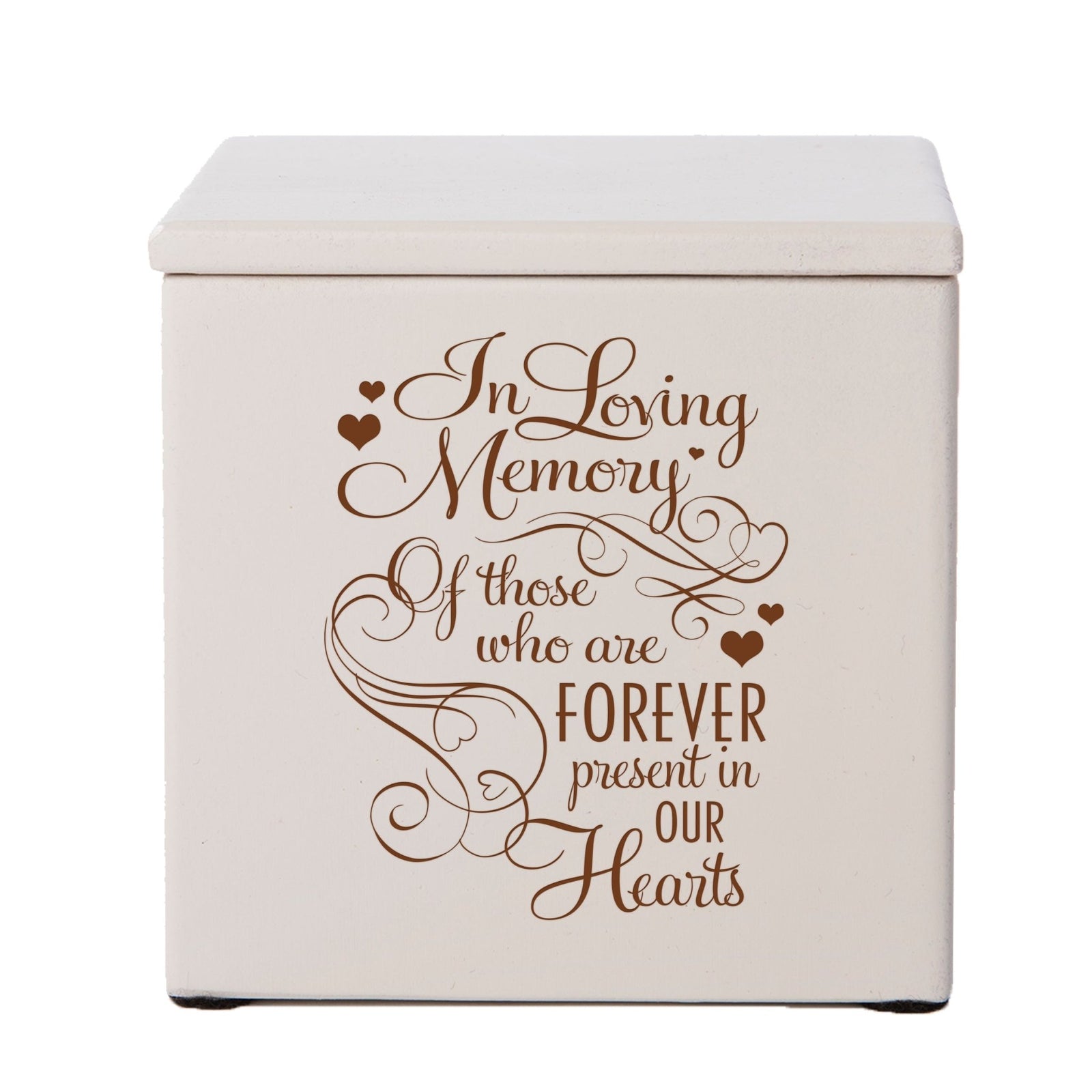 Engraved Funeral Wooden Keepsake Box for Beloved Memories