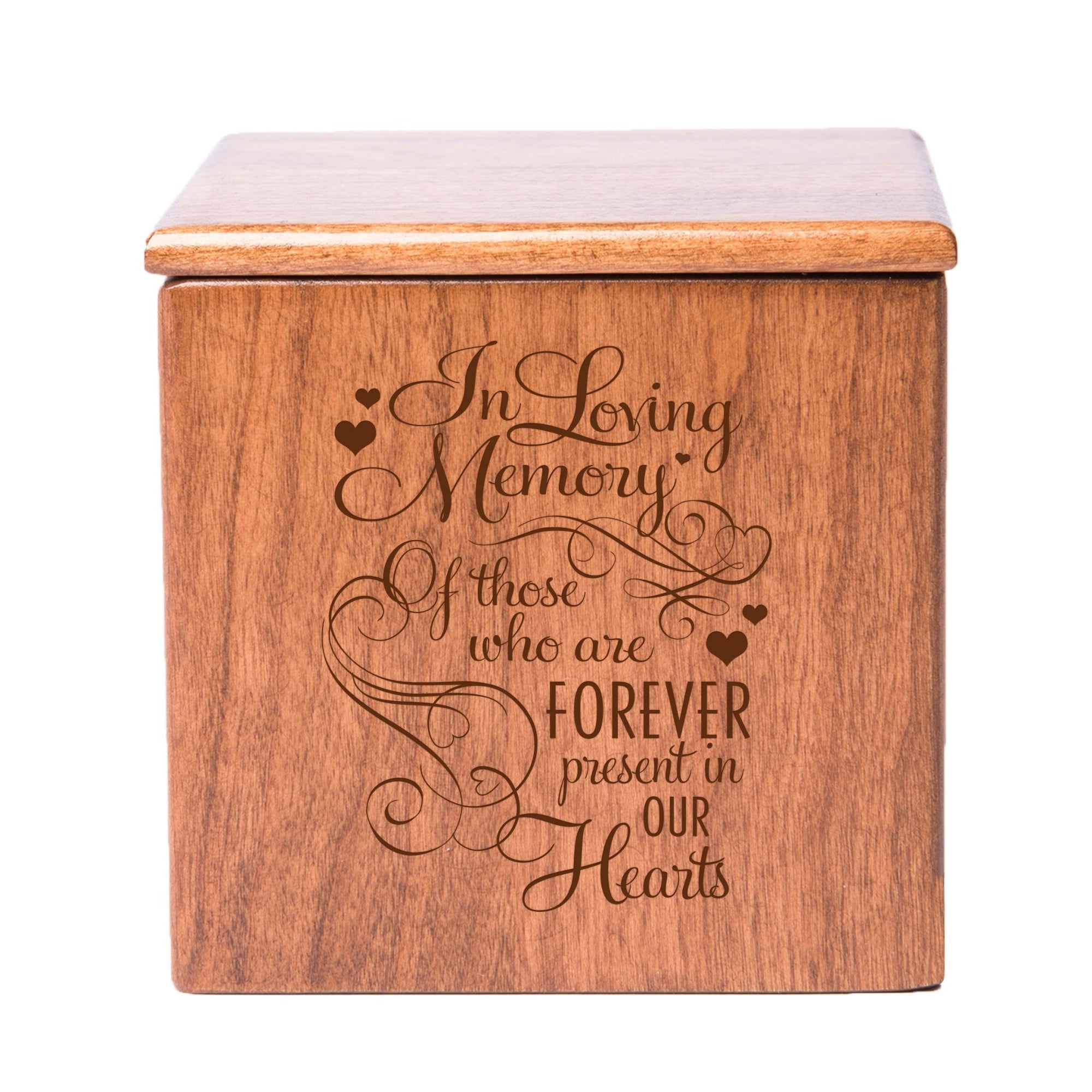 Memorial Wooden Keepsake Urn for Loving Remembrance