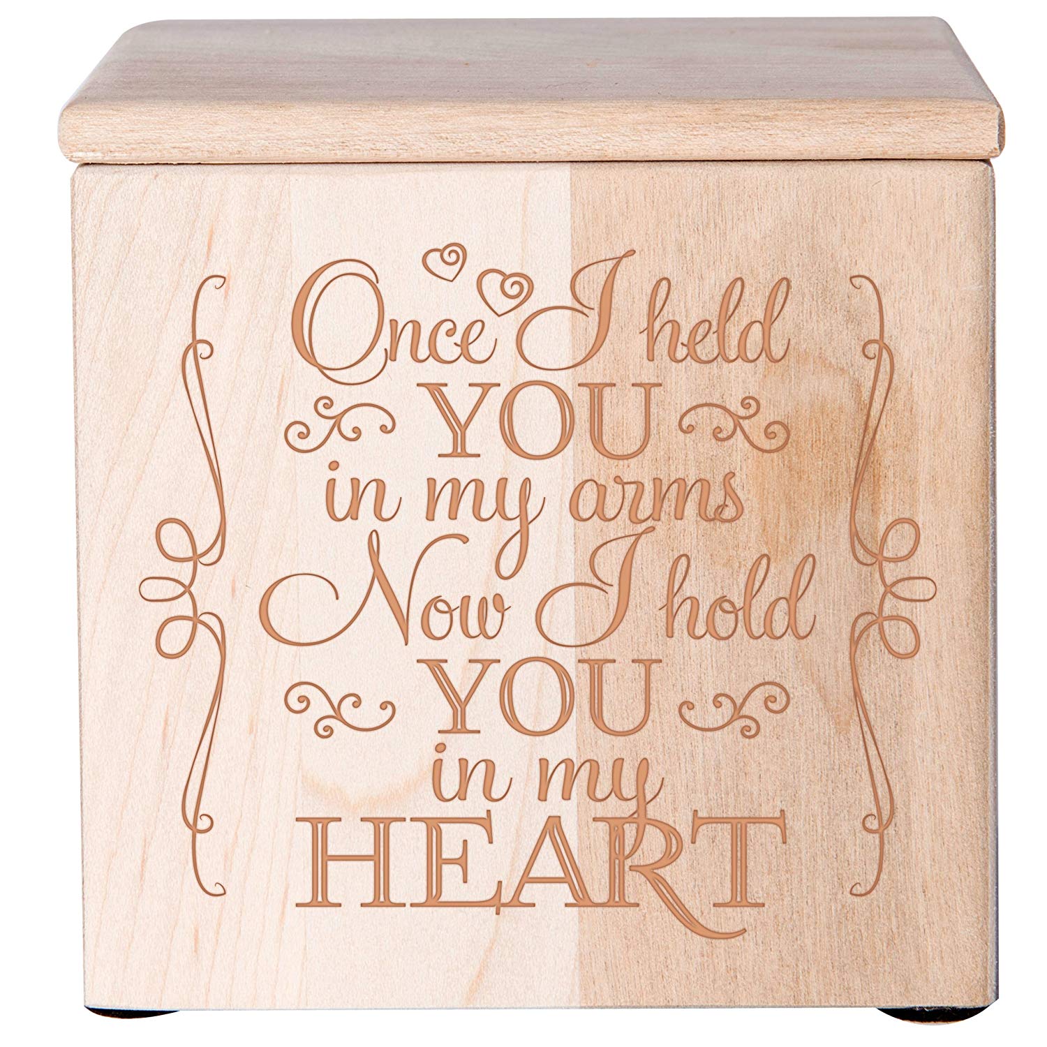 Wooden Funeral Tabletop Keepsake Urn Box for Adults