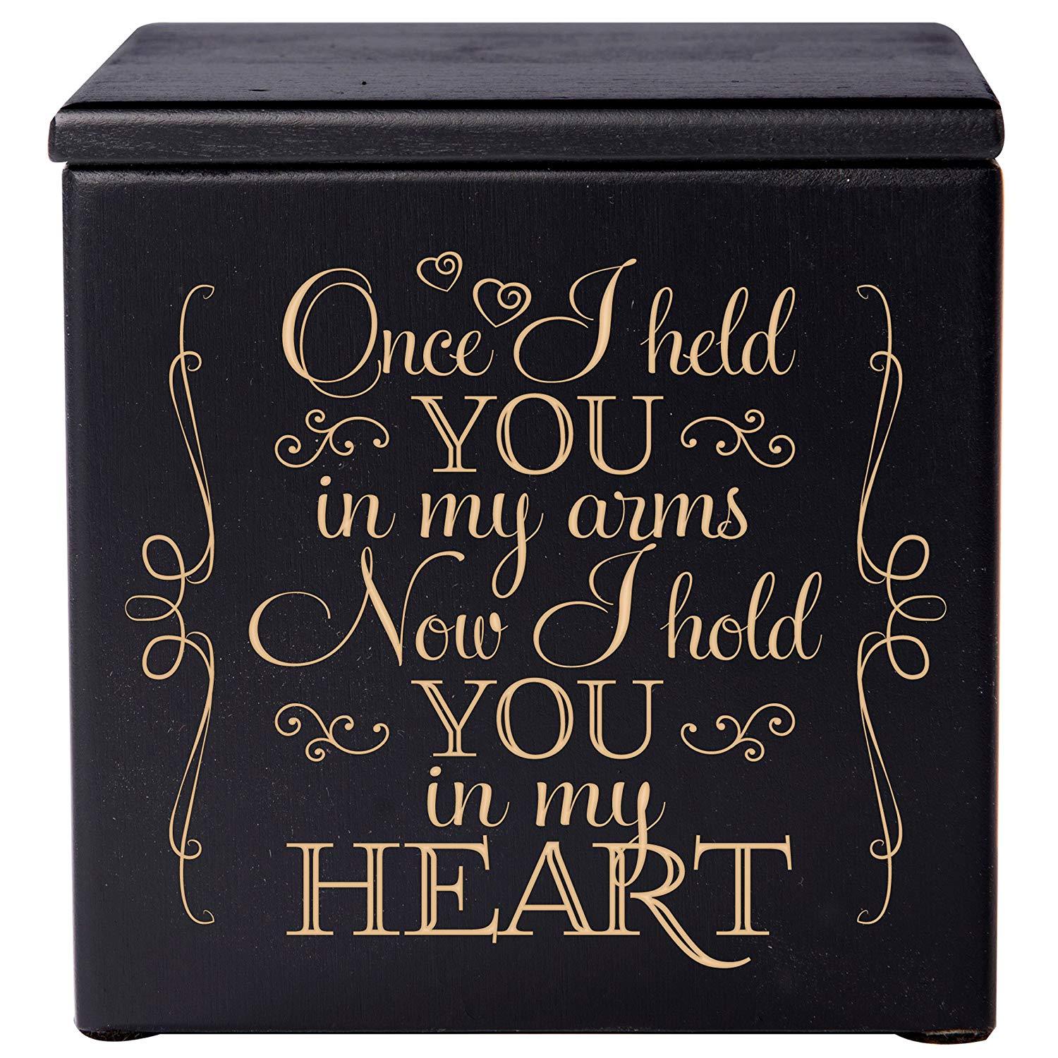 Tabletop Wooden Cremation Urn Box for Human Ashes