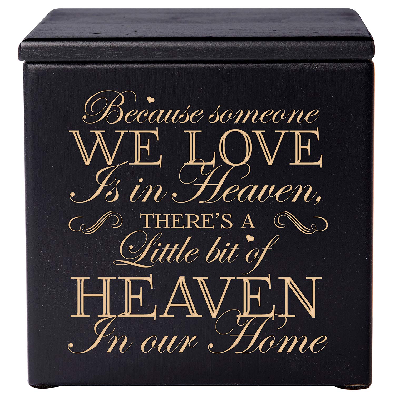 Small Wooden Box Decorative Funeral Urns For Adult Ashes