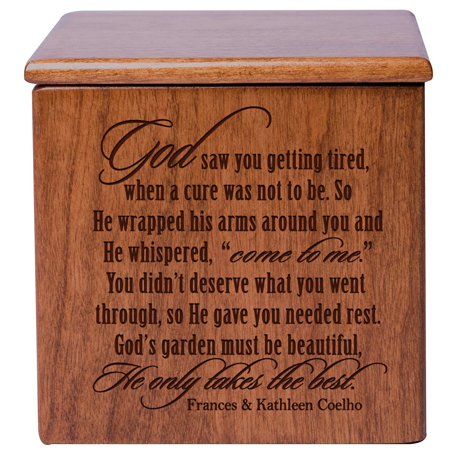 Funeral Wooden Keepsake Urn Box for Funeral Service