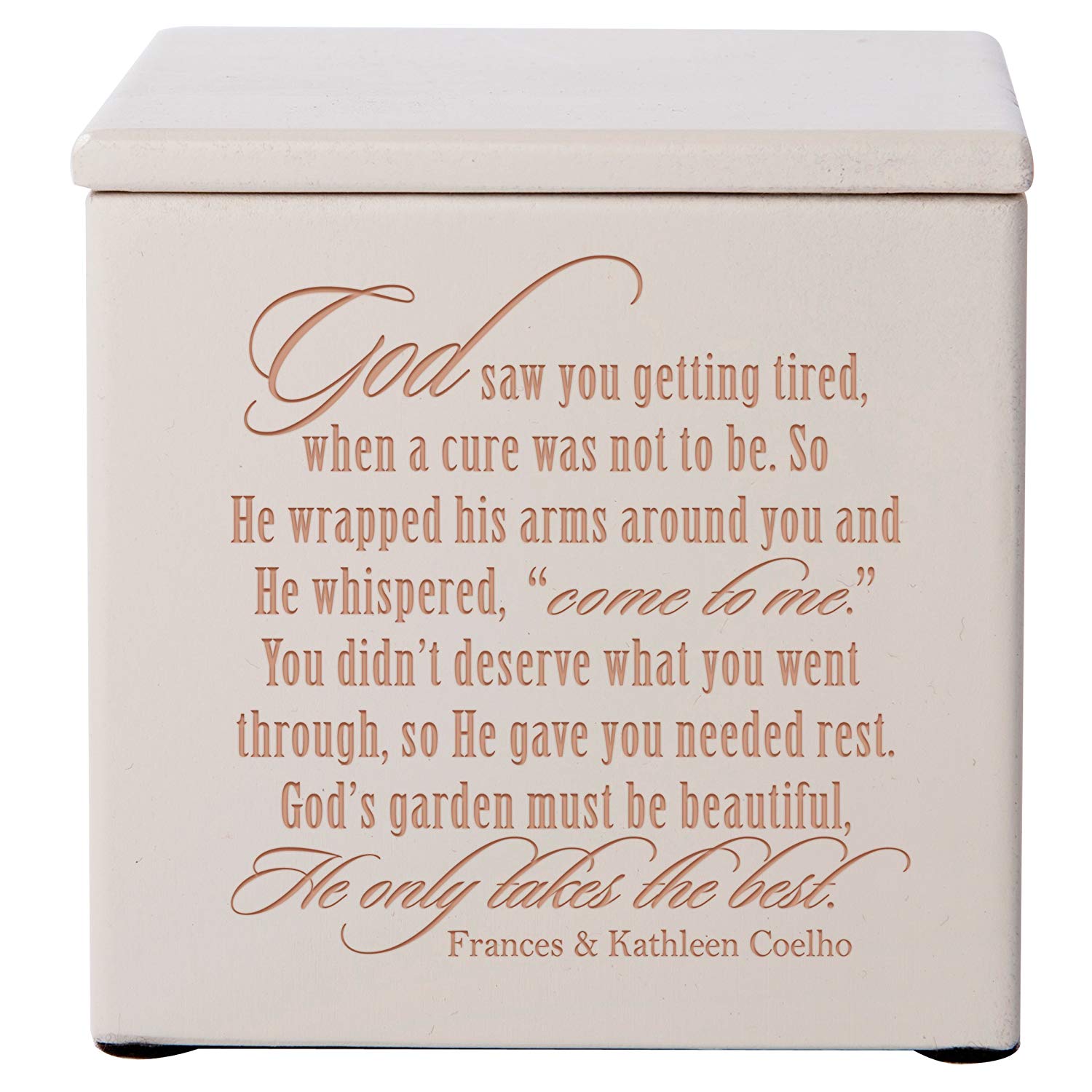 Funeral Wooden Keepsake Urn Box for Cherished Memories