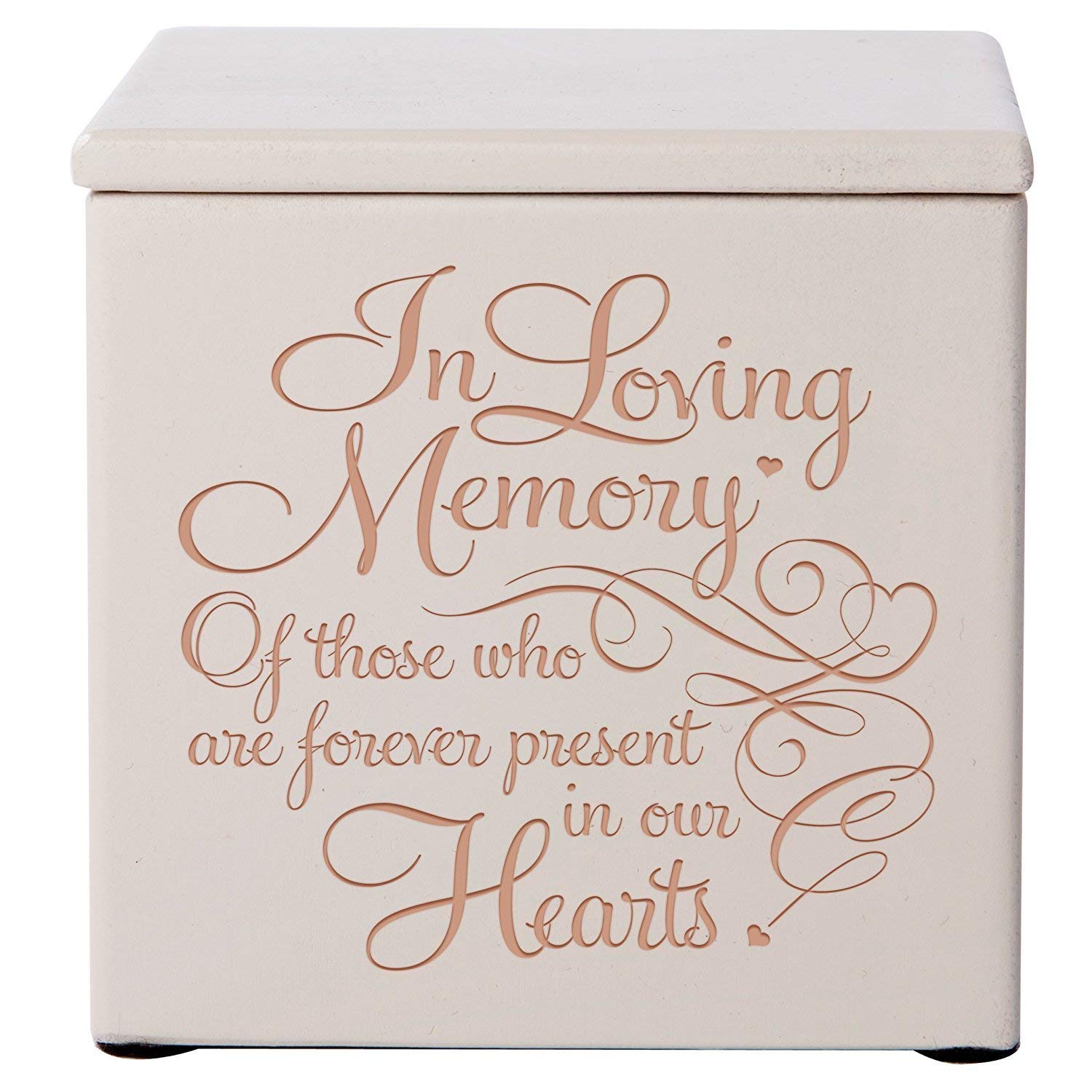 Funeral Unique Handcrafted Wooden Ashes Cremation Urn for In Loving Memory