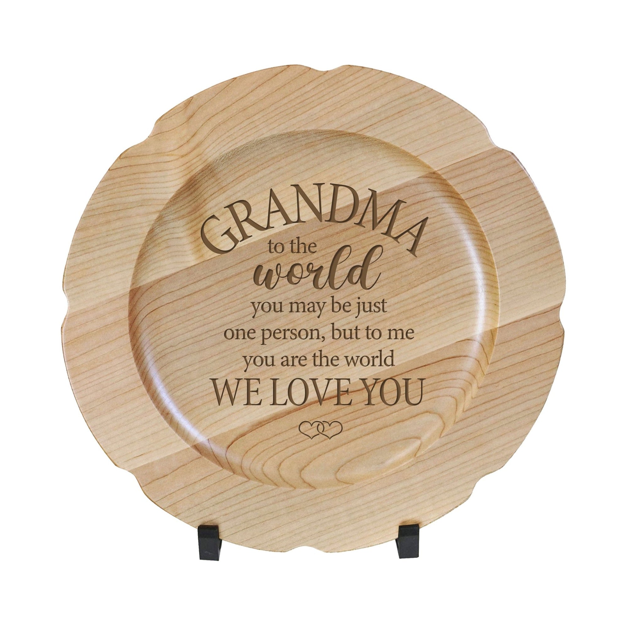 Wooden Decorative Plate 12” - Grandma - LifeSong Milestones