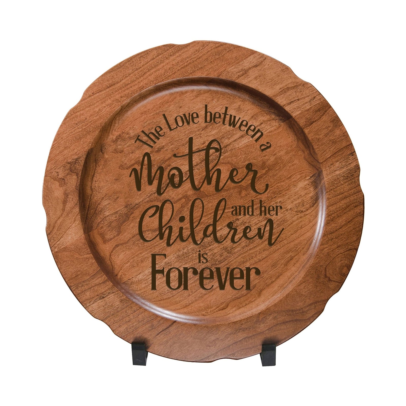 Wooden Decorative Plate 12” - Mother and Children - LifeSong Milestones