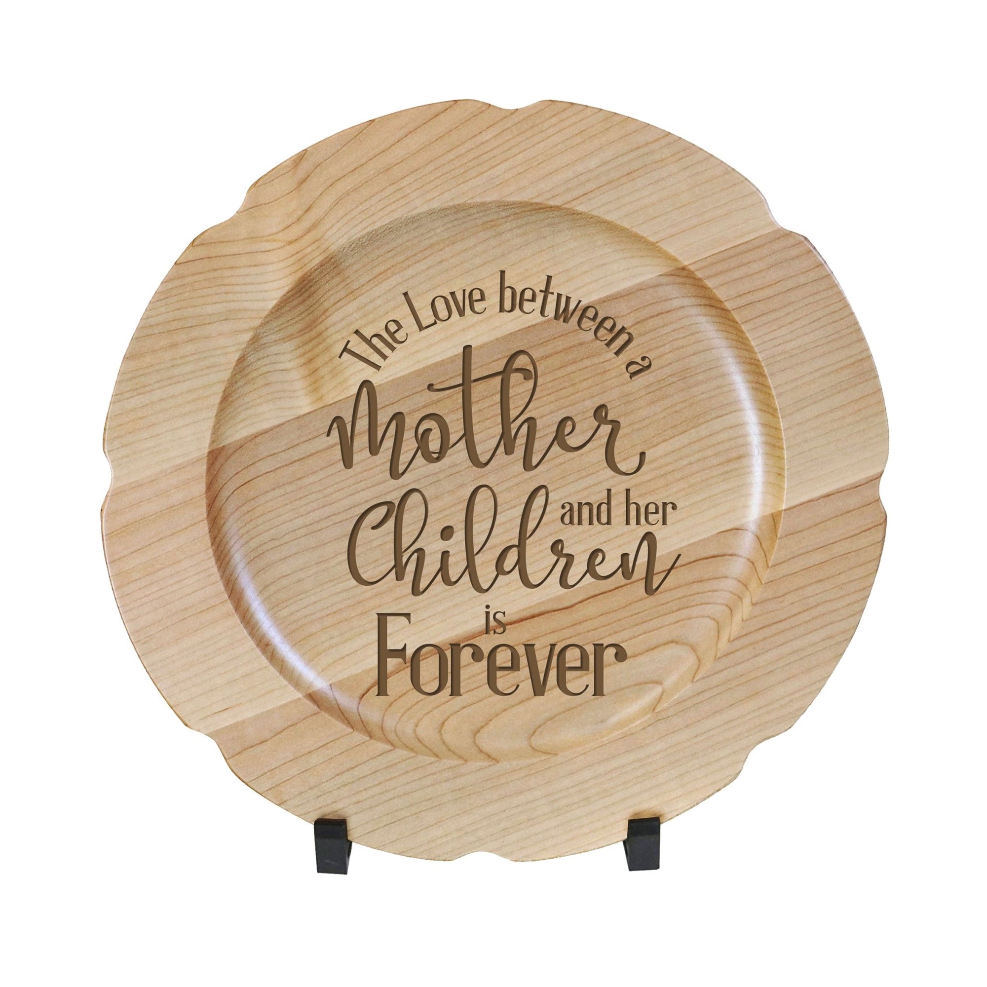 Wooden Decorative Plate 12” - Mother and Children - LifeSong Milestones