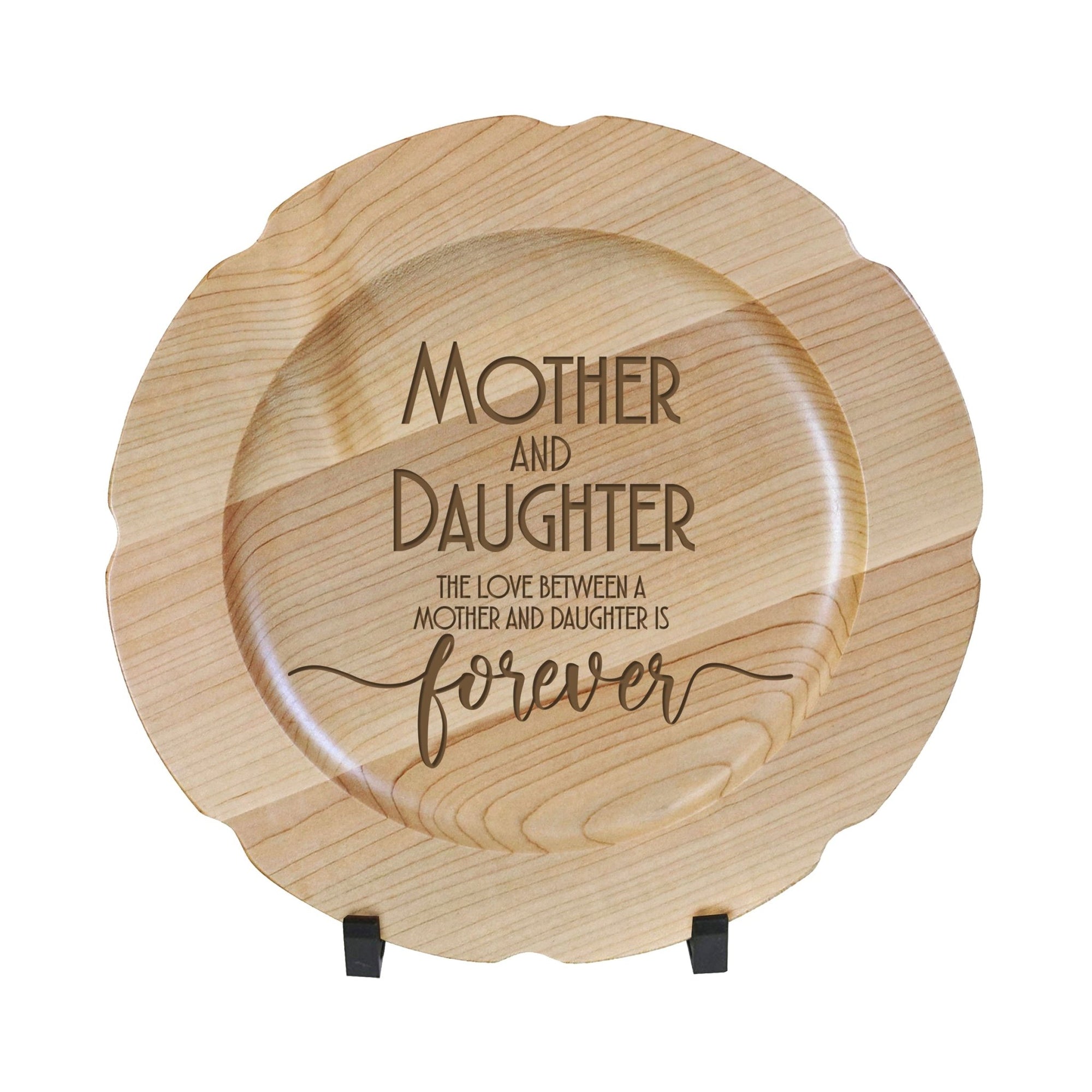 Wooden Decorative Plate 12” - Mother Forever - LifeSong Milestones