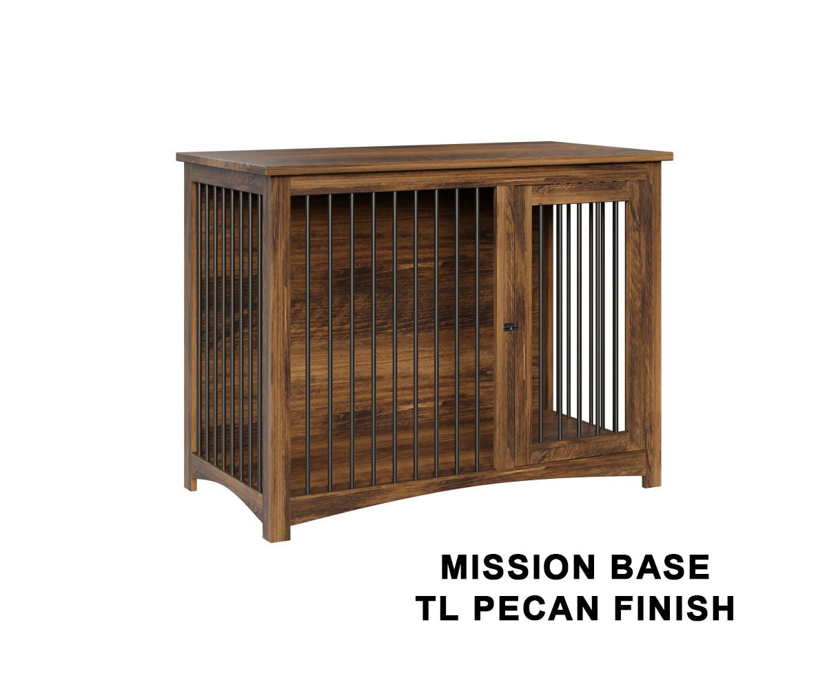 Wooden Dog Crate Furniture | Large Kennel with Hinged Doors| Heavy Duty Single Dogs Crate - LifeSong Milestones