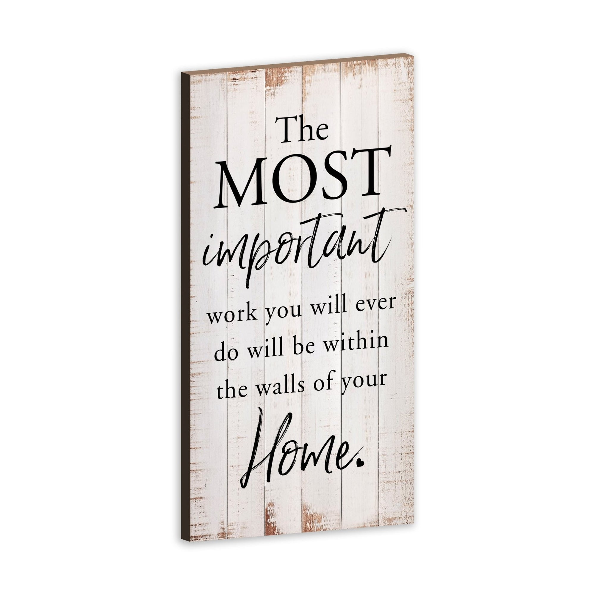 Wooden Family Wall Plaque for Home Decorations - LifeSong Milestones