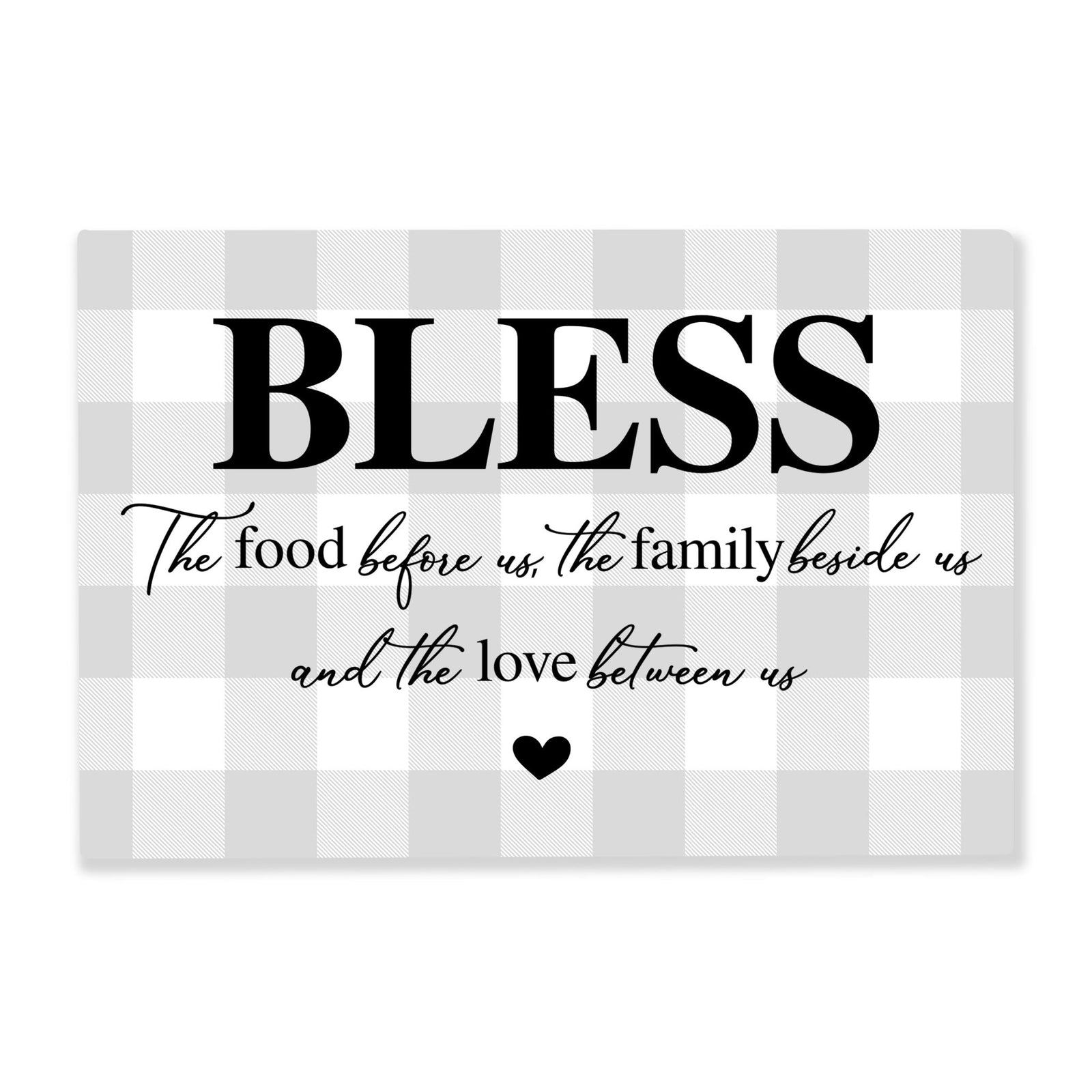 Wooden Gingham Unique Shelf Décor and Tabletop Signs - LifeSong Milestones