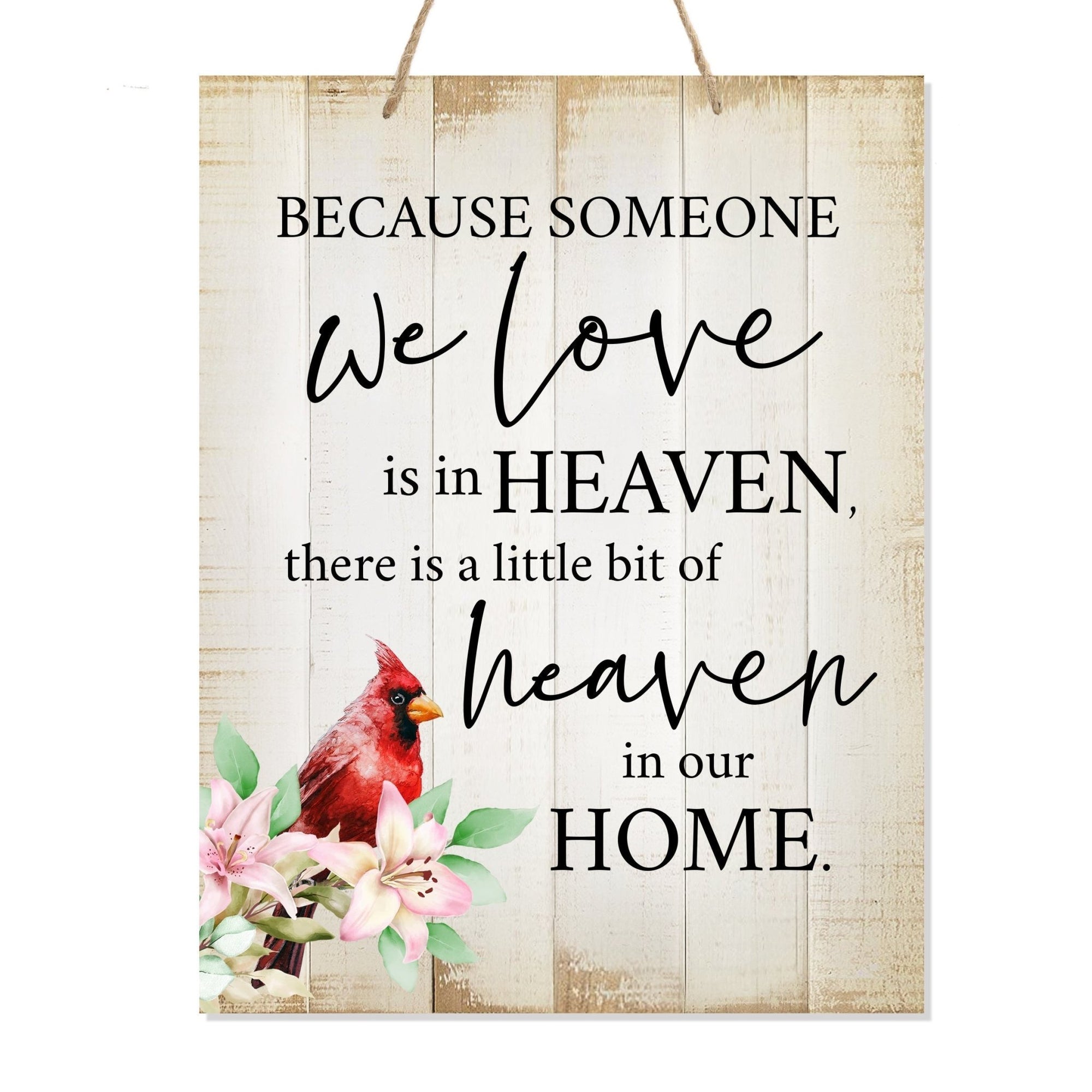 Wooden Hanging Memorial Wall Signs for Bereavement Gifts - LifeSong Milestones