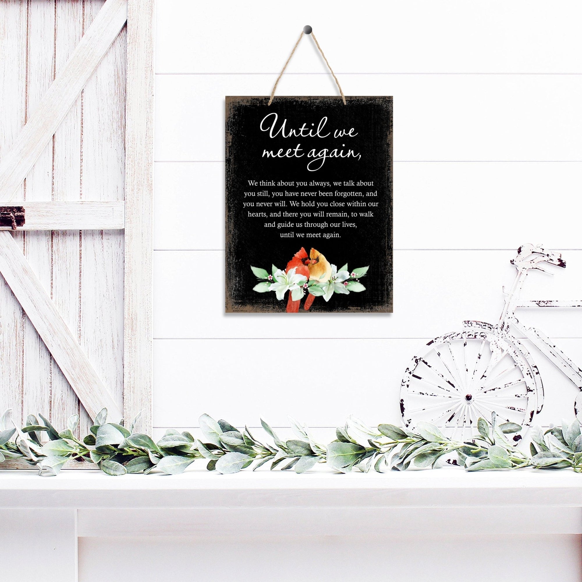 Wooden Hanging Memorial Wall Signs for Bereavement Gifts - LifeSong Milestones