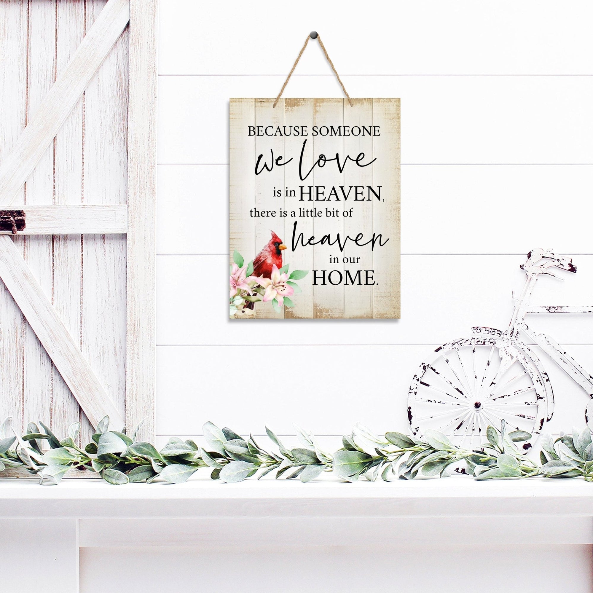 Wooden Hanging Memorial Wall Signs for Bereavement Gifts - LifeSong Milestones