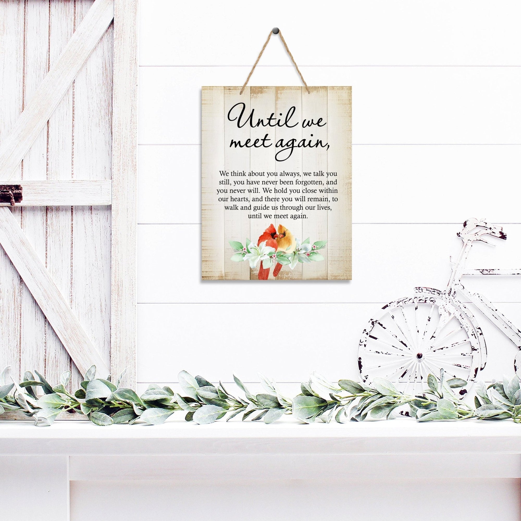 Wooden Hanging Memorial Wall Signs for Bereavement Gifts - LifeSong Milestones