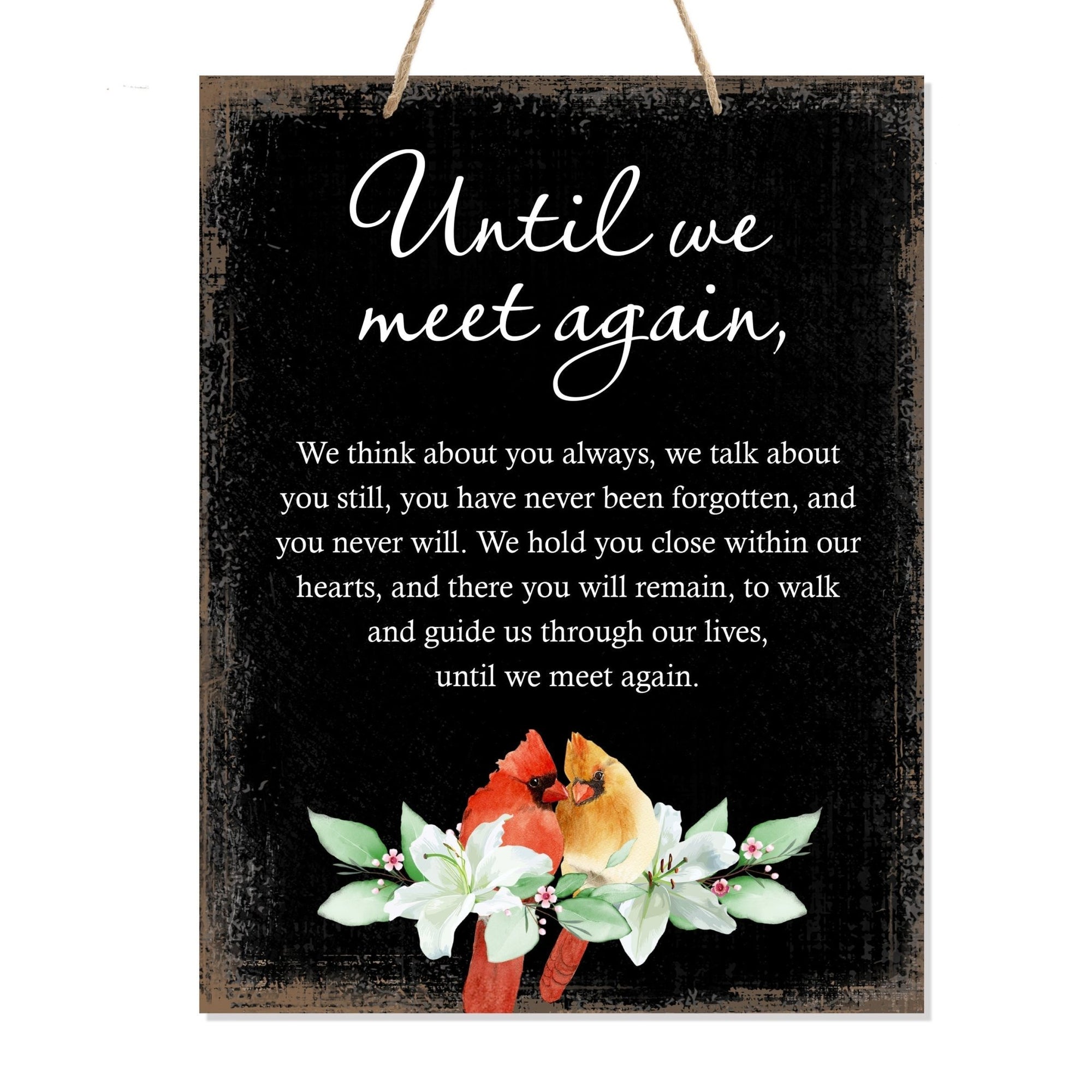 Wooden Hanging Memorial Wall Signs for Bereavement Gifts - LifeSong Milestones