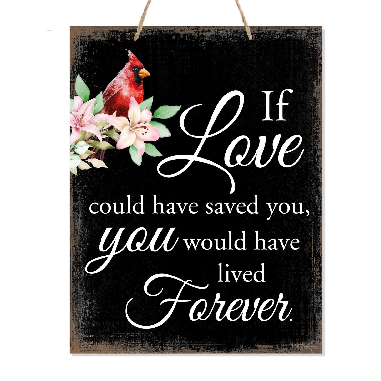 Wooden Hanging Memorial Wall Signs for Bereavement Gifts - LifeSong Milestones