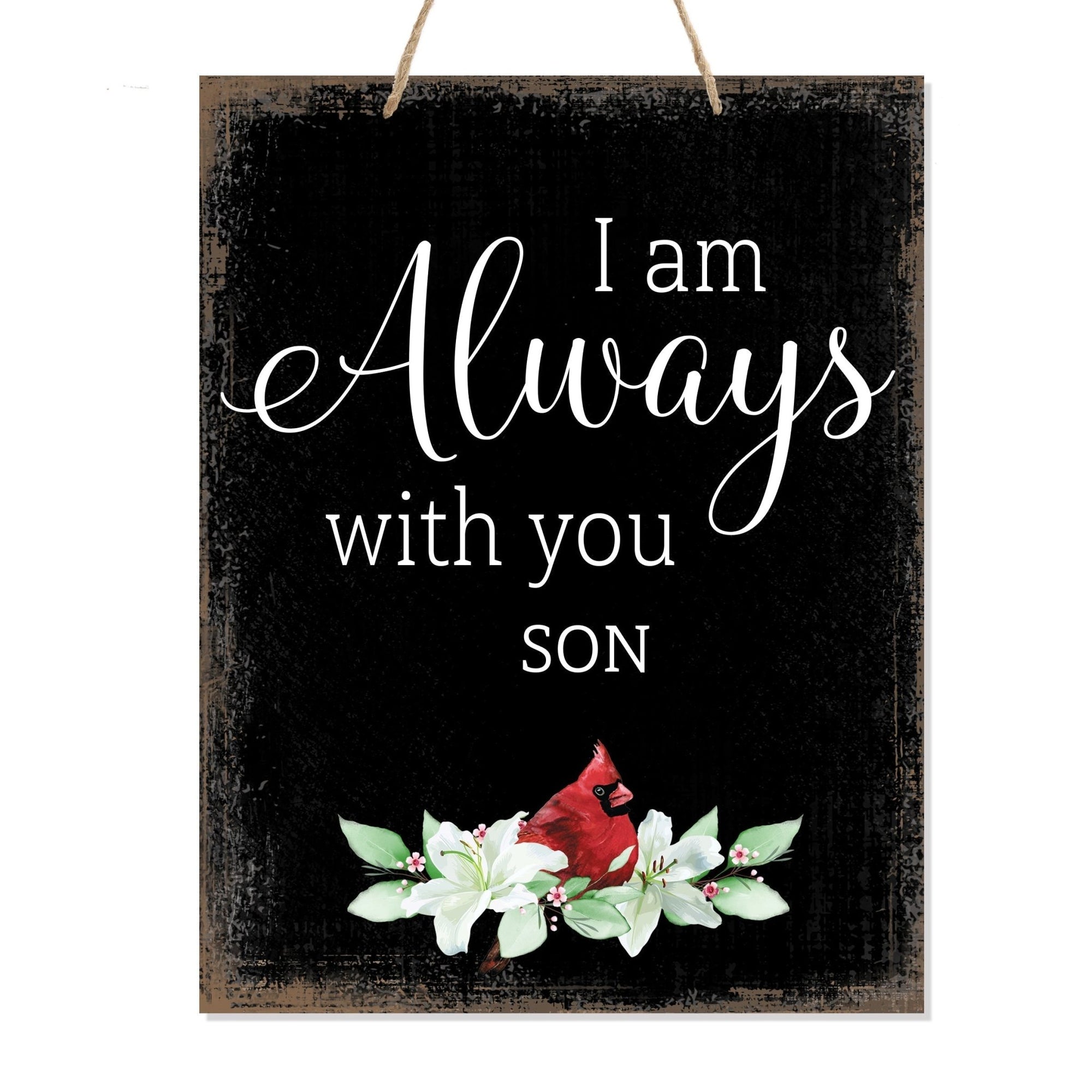 Wooden Hanging Memorial Wall Signs for Bereavement Gifts - Always With You - LifeSong Milestones