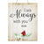 Wooden Hanging Memorial Wall Signs for Bereavement Gifts - Always With You - LifeSong Milestones