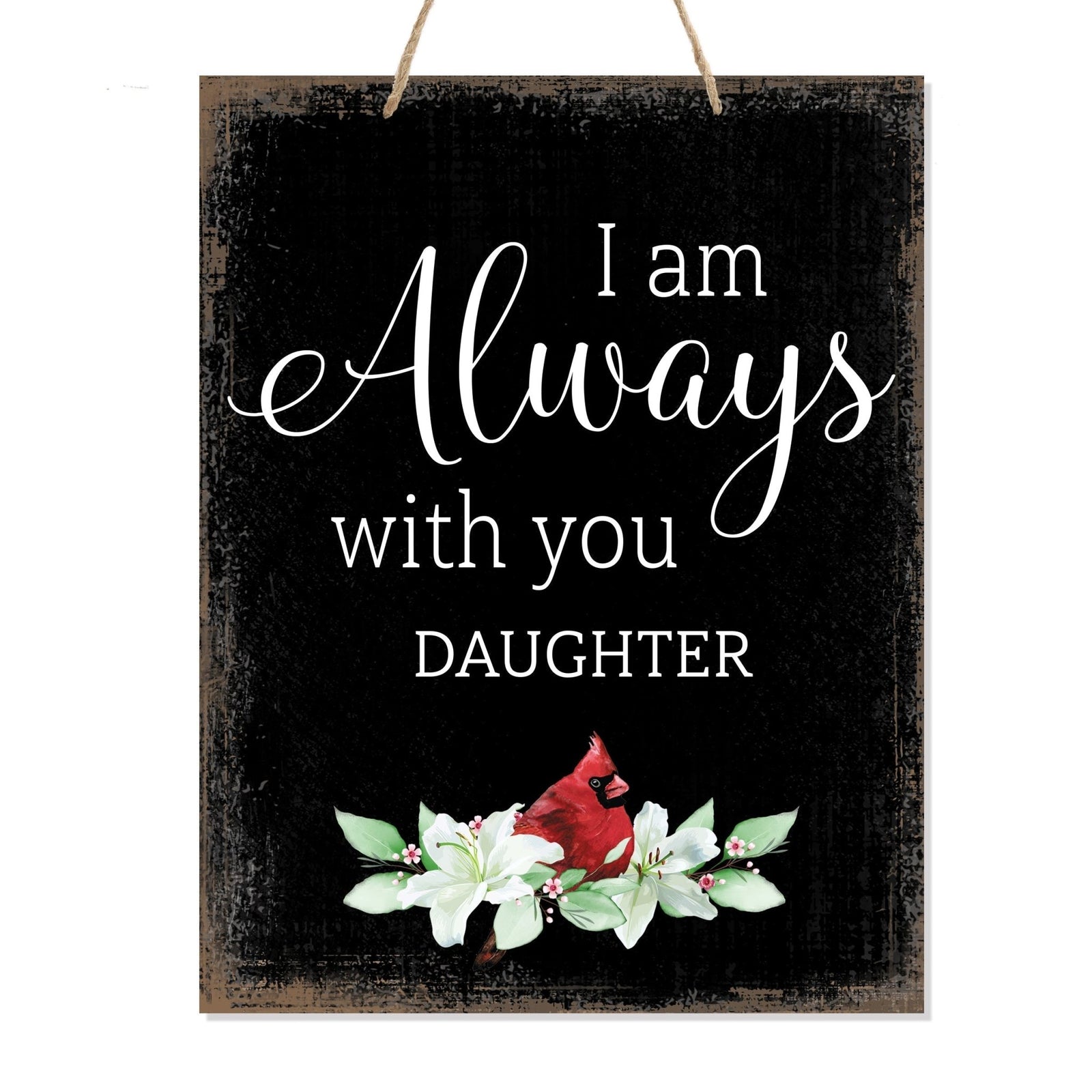 Wooden Hanging Memorial Wall Signs for Bereavement Gifts - Always With You - LifeSong Milestones