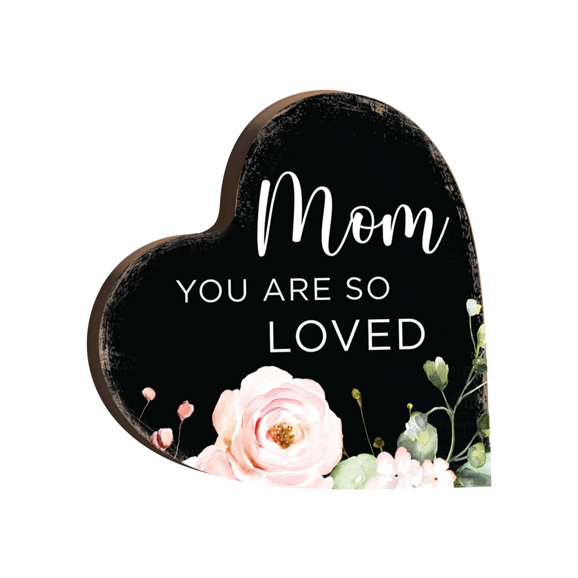 Wooden Heart Block Sign Gift for Mother’s Day - LifeSong Milestones