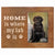 Wooden Inspirational 8x10 Picture Frame for Pet Dogs holds 4x6 photo Home Is Where - LifeSong Milestones