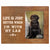 Wooden Inspirational 8x10 Picture Frame for Pet Dogs holds 4x6 photo Life Is Better - LifeSong Milestones