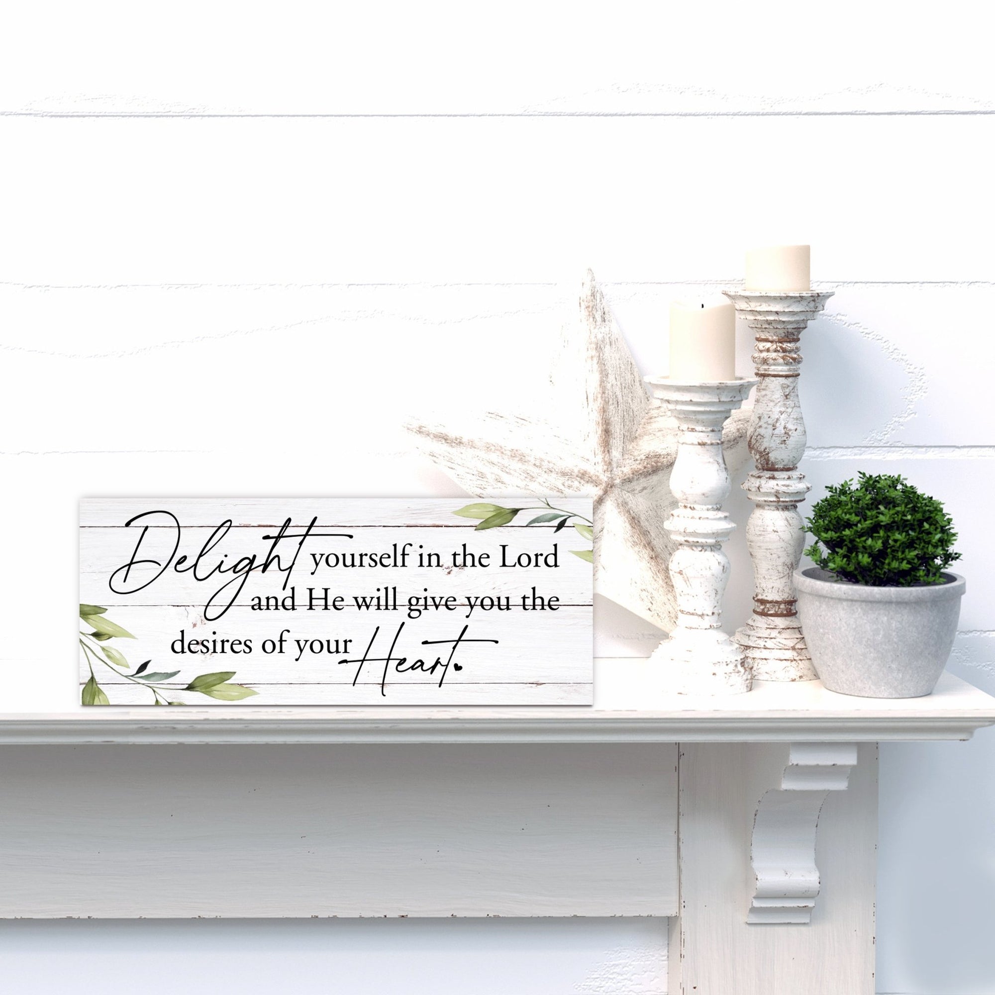 Wooden Inspirational Unique Shelf Décor and Tabletop Signs - LifeSong Milestones