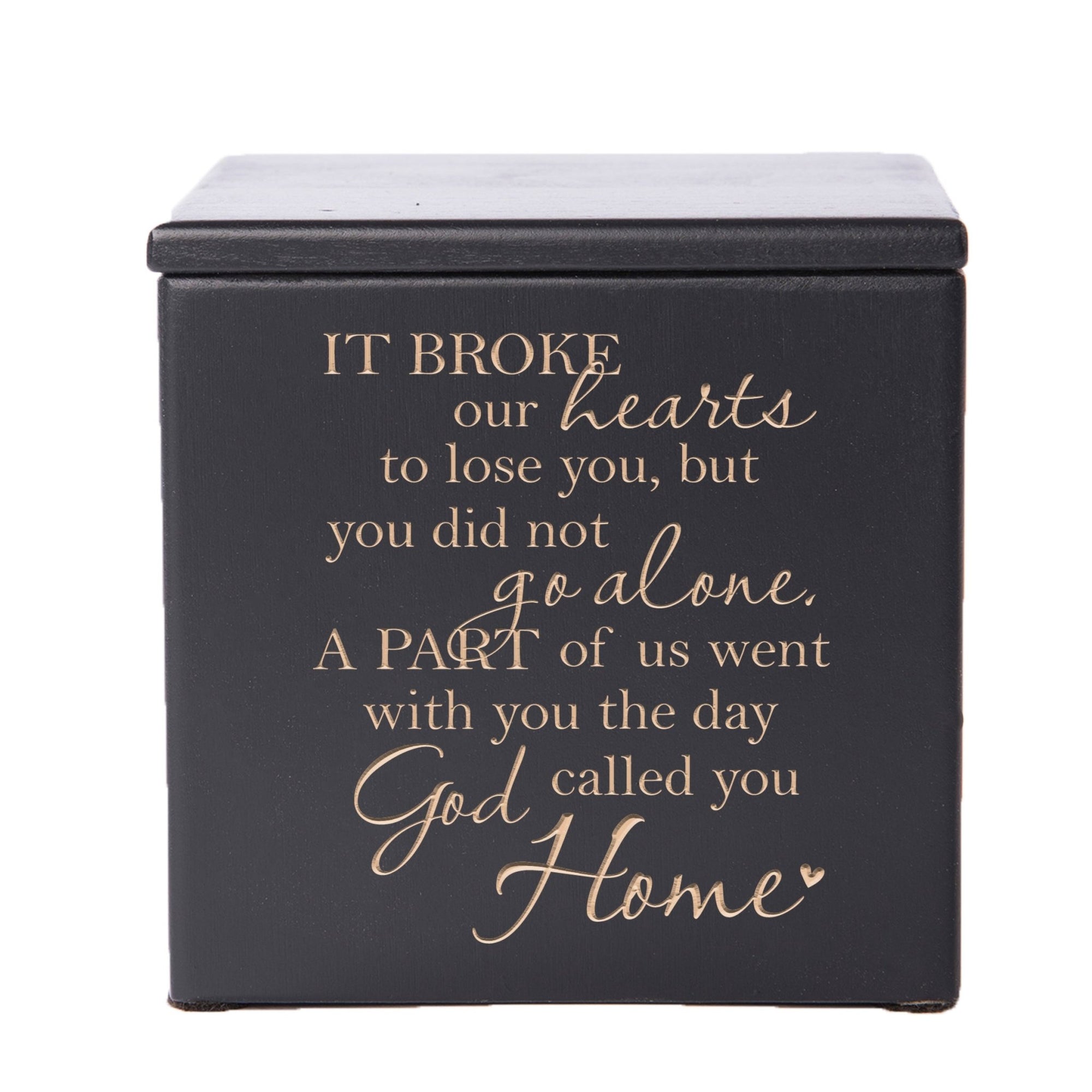 Funeral Small Wooden Keepsake Urn Box For Beloved Companion