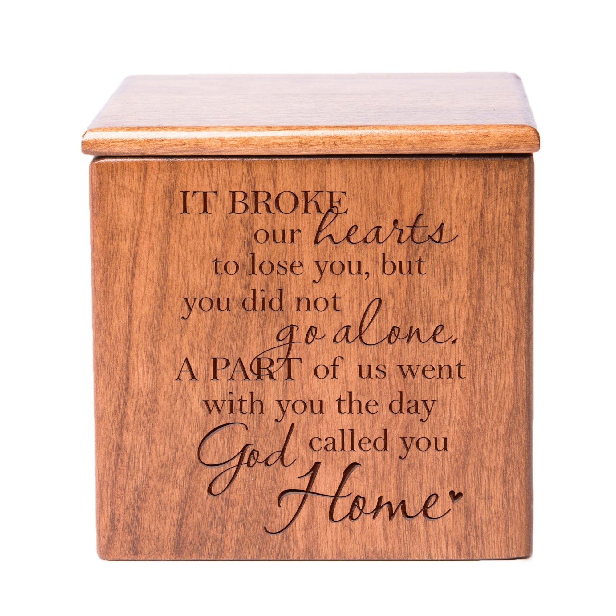 Funeral Wooden Keepsake Urn Box for Beloved Companion