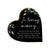 Wooden Memorial Heart Block Sign for Loss of Loved One - LifeSong Milestones