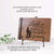 Wooden Memorial Large Guestbook with Fisherman Verse for Funeral Service - Father and Daughter - LifeSong Milestones