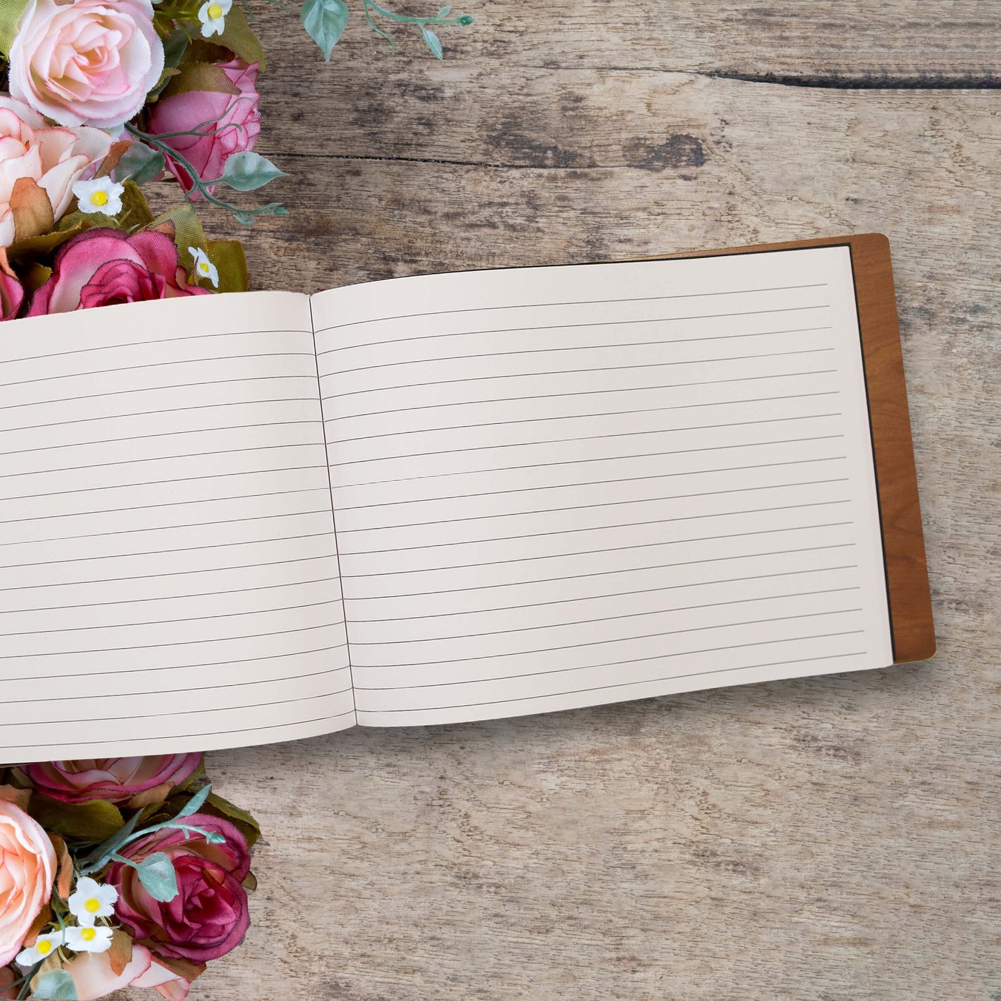 Wooden Memorial Large Guestbook with Fisherman Verse for Funeral Service - Father and Daughter - LifeSong Milestones