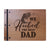 Wooden Memorial Large Guestbook with Fisherman Verse for Funeral Service - We Hooked The Best Dad - LifeSong Milestones