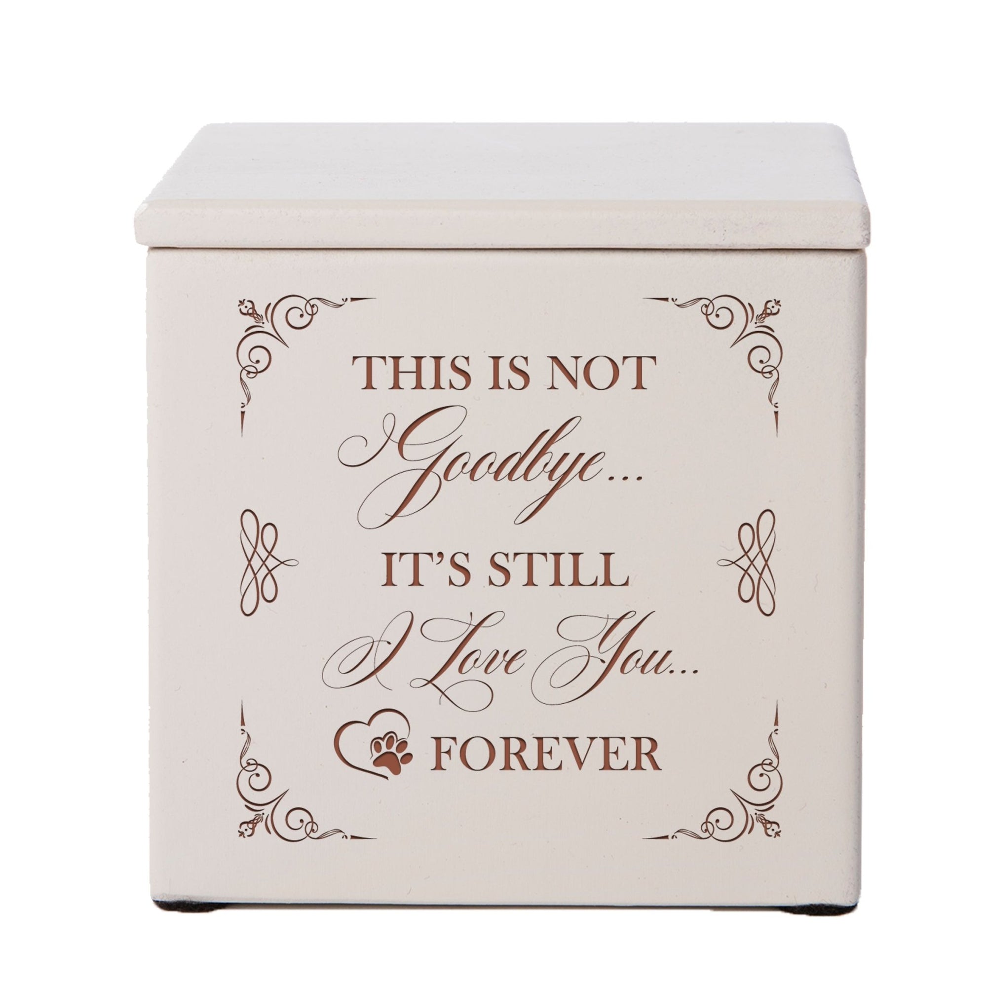 Memorial Small Wooden Pet Cremation Urn Box