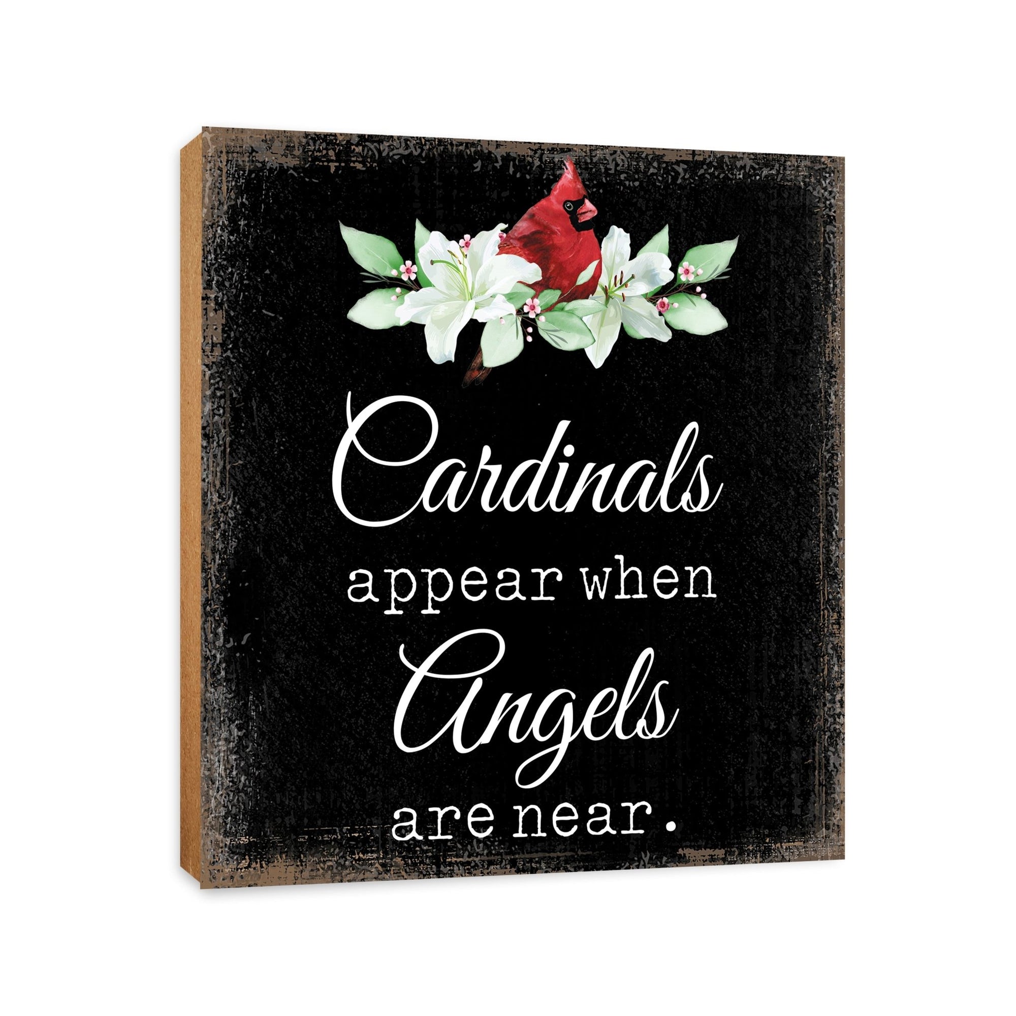 Wooden Memorial Shelf Décor and Tabletop Signs for Loss of Loved One - LifeSong Milestones