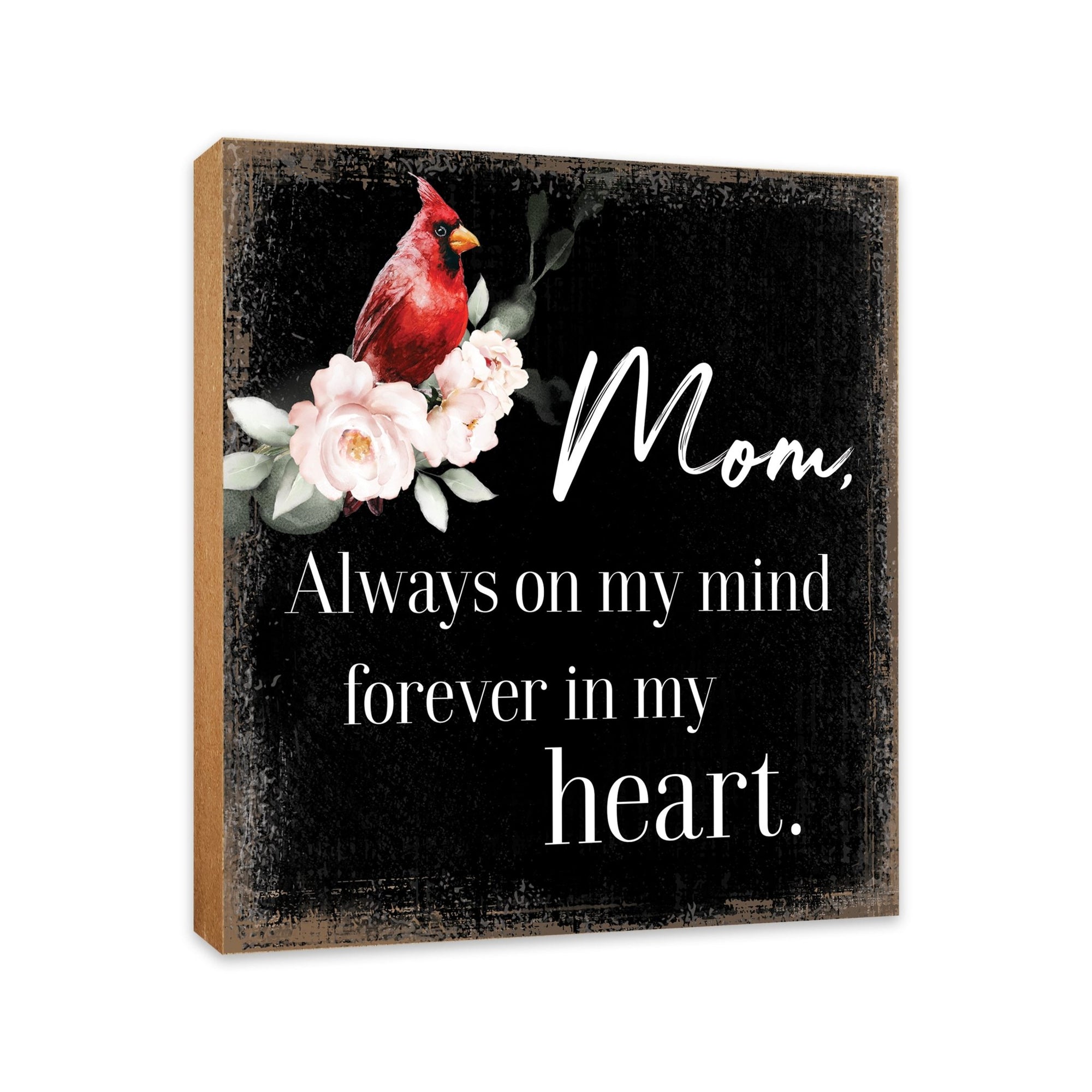 Wooden Memorial Shelf Décor and Tabletop Signs for Loss of Loved One - LifeSong Milestones