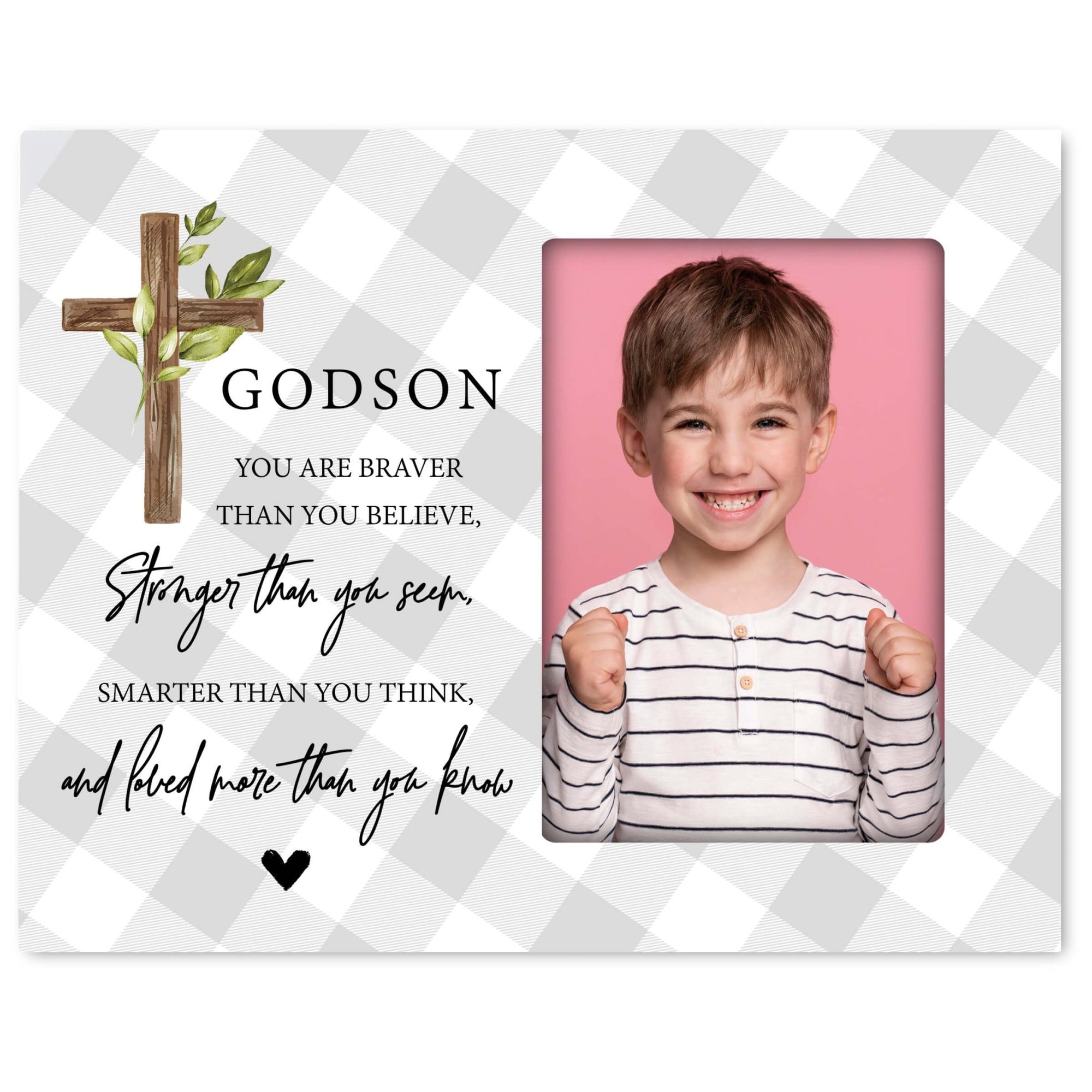 Wooden Picture Frame Gift Ideas for Godson - LifeSong Milestones