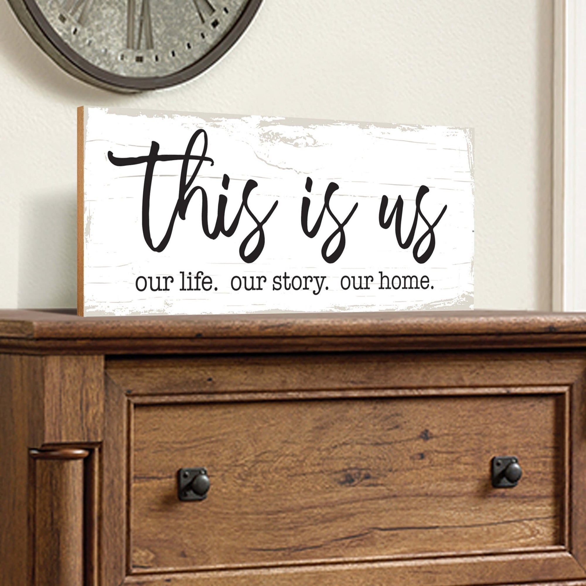 Wooden Shelf and Table Top Decor Signs Gift for Mother’s Day - LifeSong Milestones