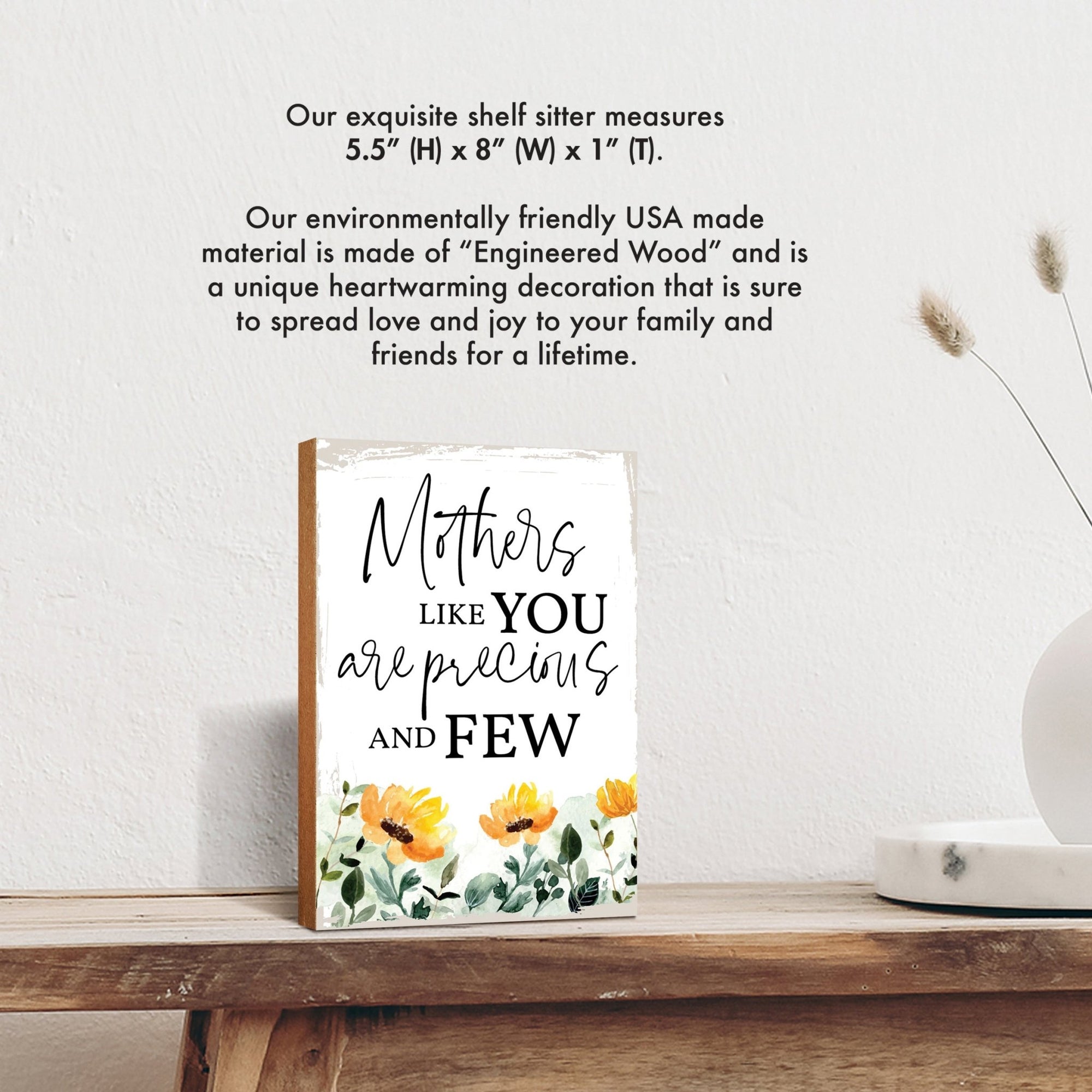 Wooden Shelf and Tabletop Home Decor Gift for Mother’s Day - LifeSong Milestones