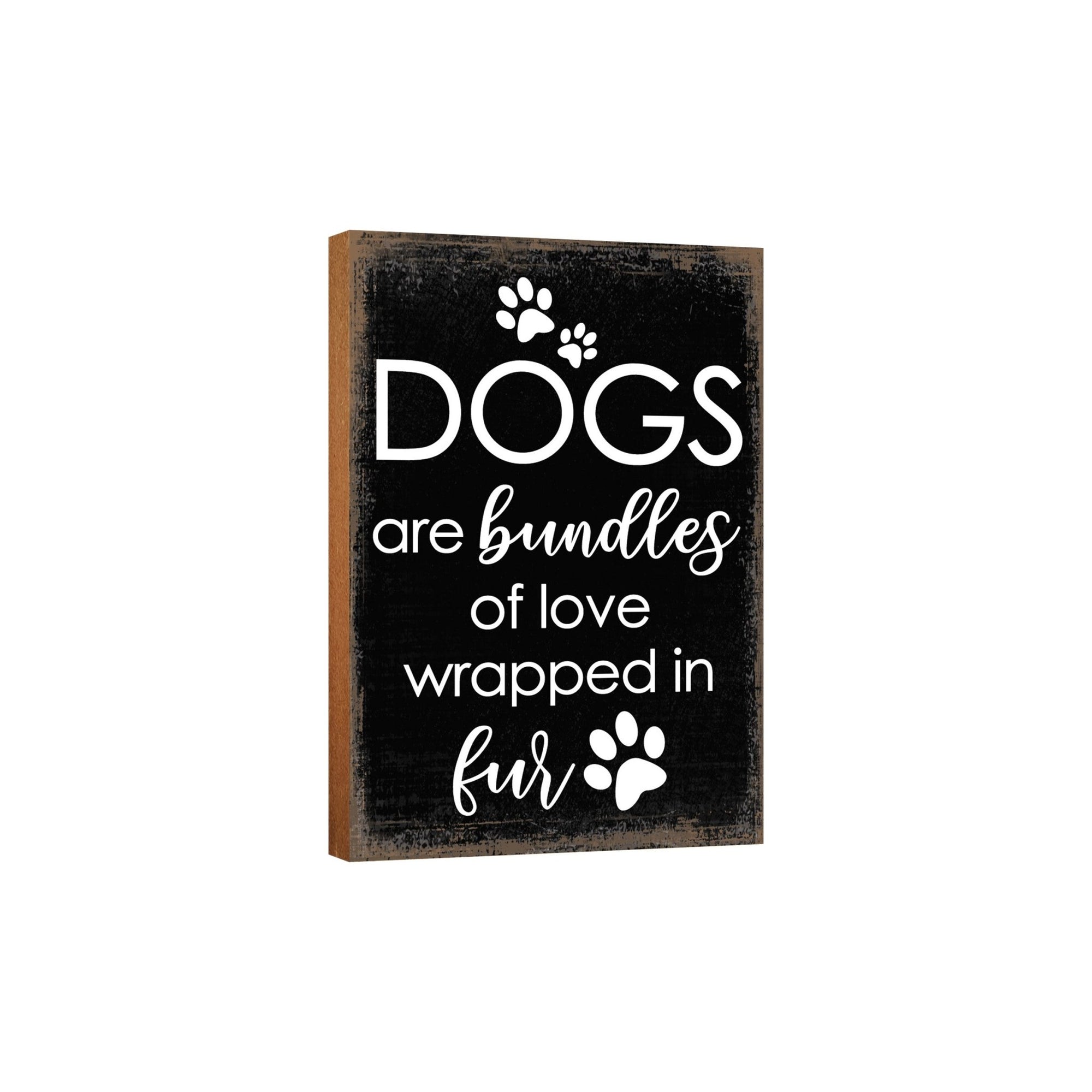 Wooden Shelf Decor and Tabletop Signs with Pet Verses - Bundles Of Love - LifeSong Milestones