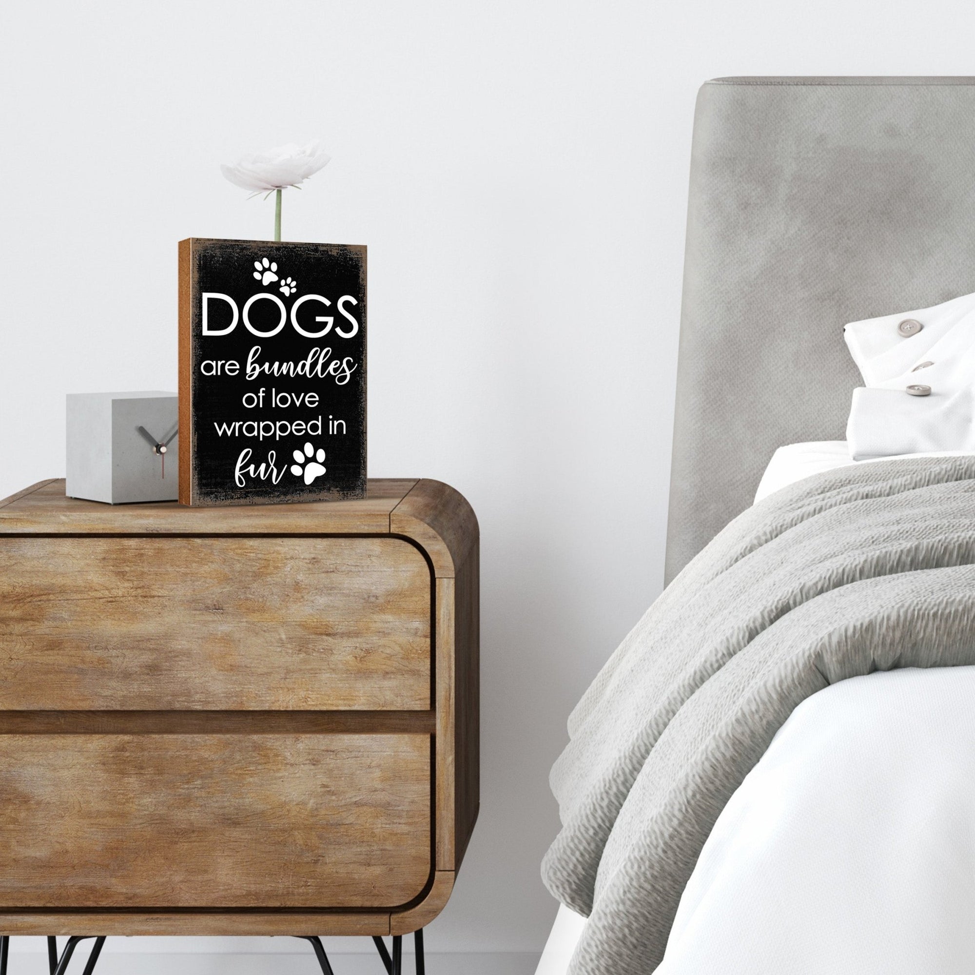 Wooden Shelf Decor and Tabletop Signs with Pet Verses - Bundles Of Love - LifeSong Milestones