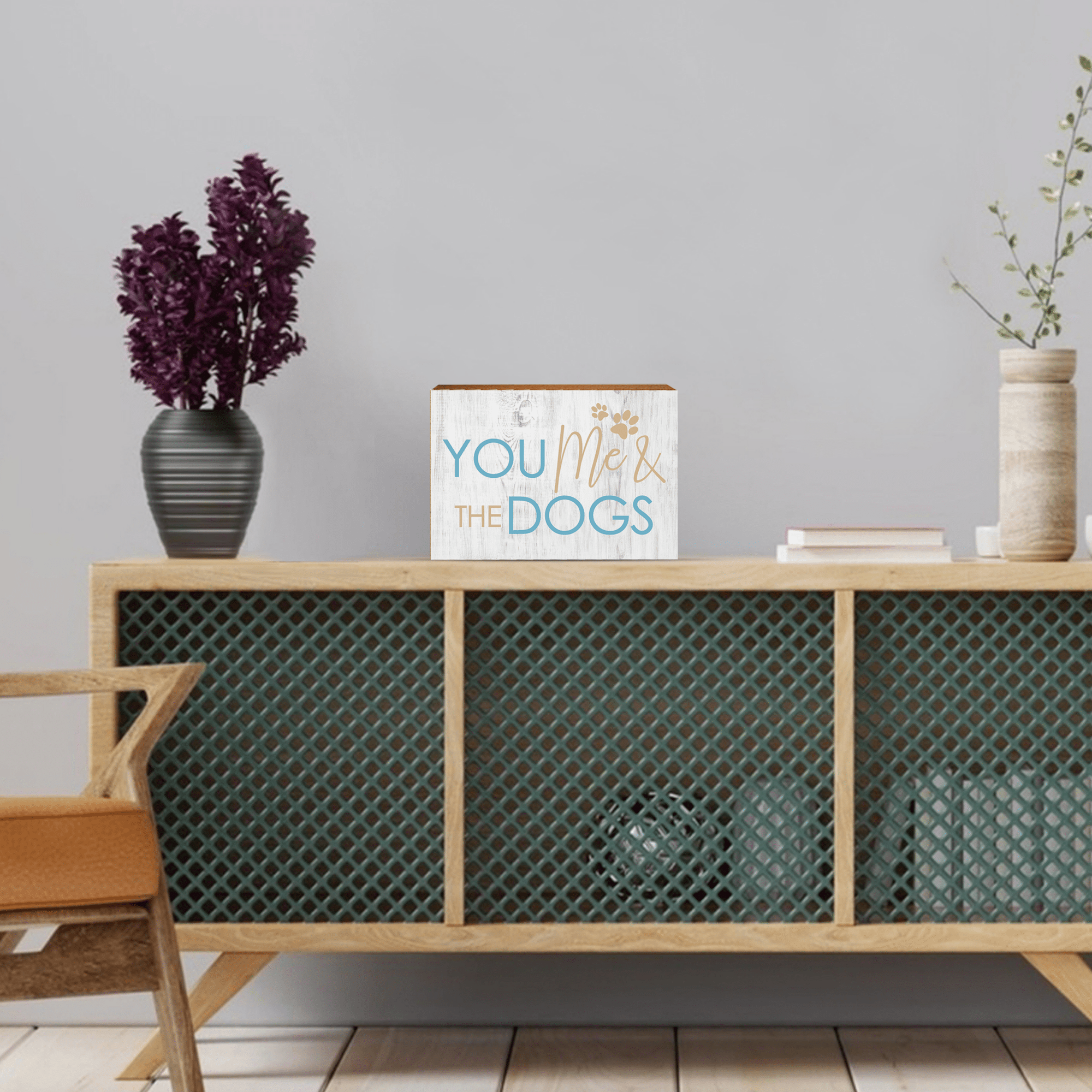 Wooden Shelf Decor and Tabletop Signs with Pet Verses - You Me Dogs - LifeSong Milestones