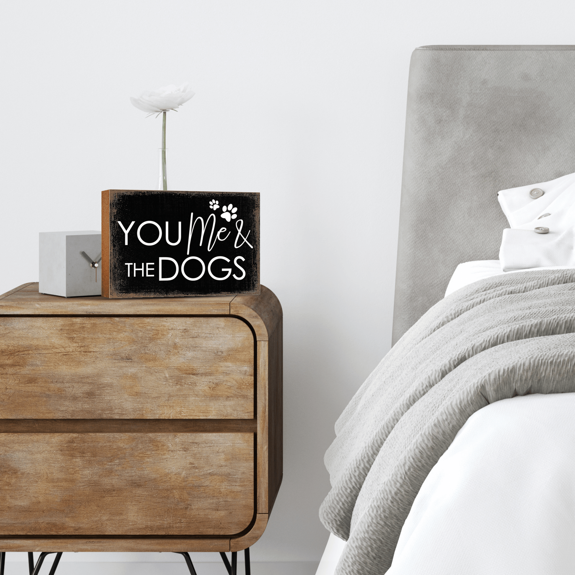 Wooden Shelf Decor and Tabletop Signs with Pet Verses - You Me Dogs - LifeSong Milestones